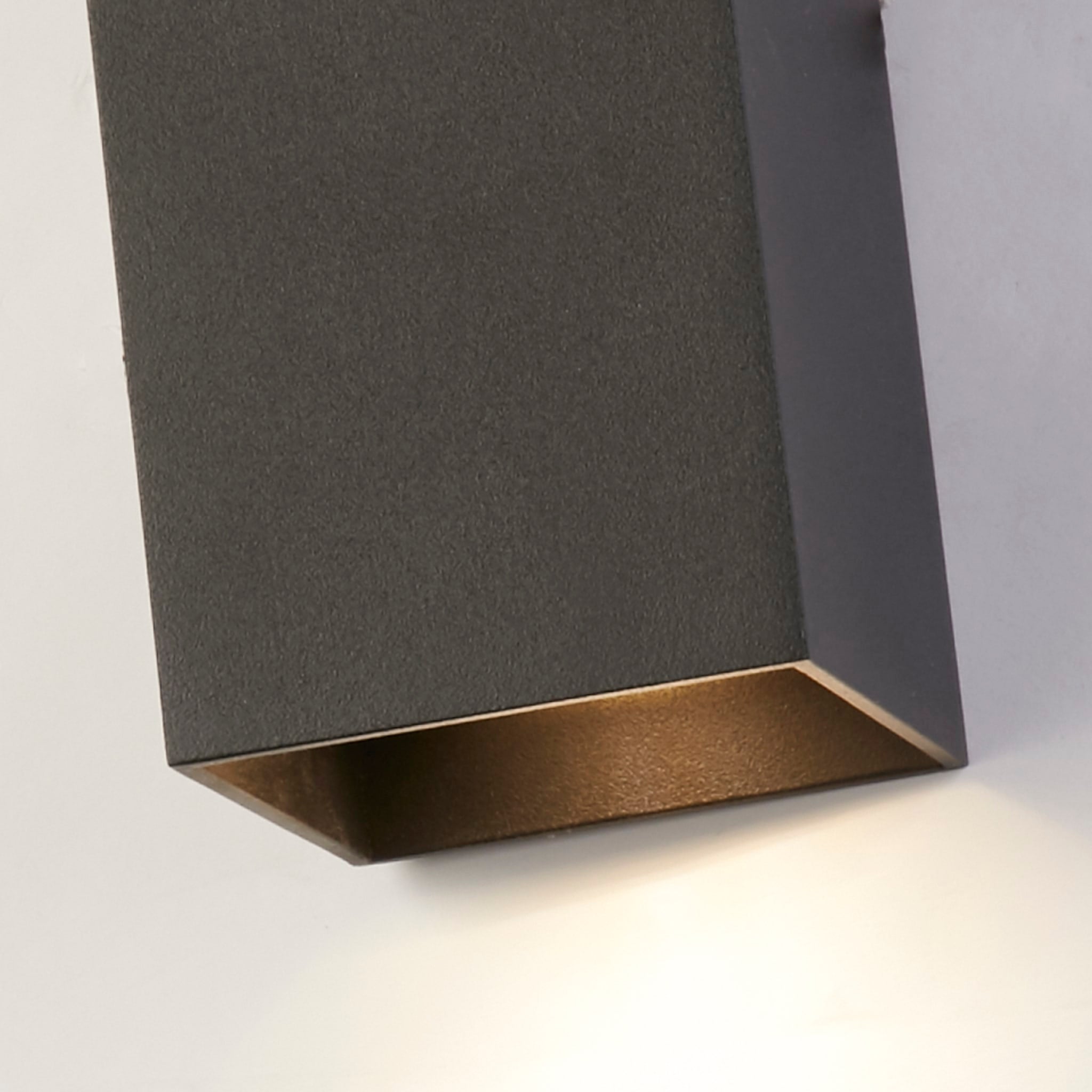 Don Square Up&Down Wall Light, GU10, Black