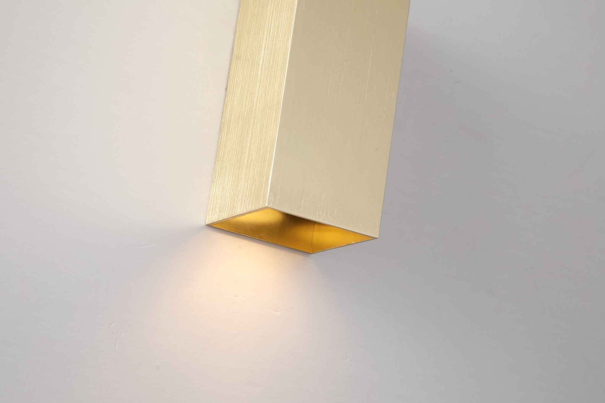 Don Square Up&Down Wall Light, GU10, Gold