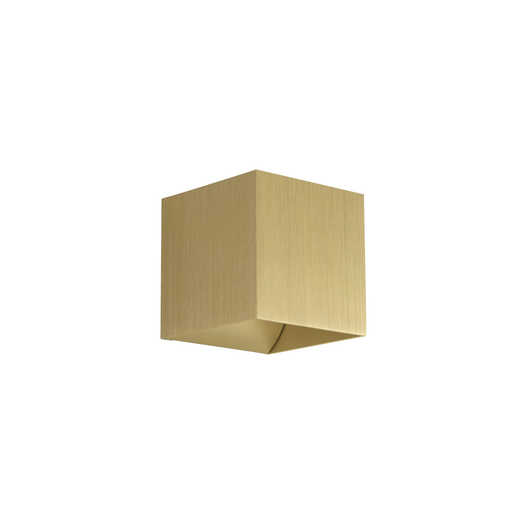Newton Square Up&Down Wall Light, G9, Gold
