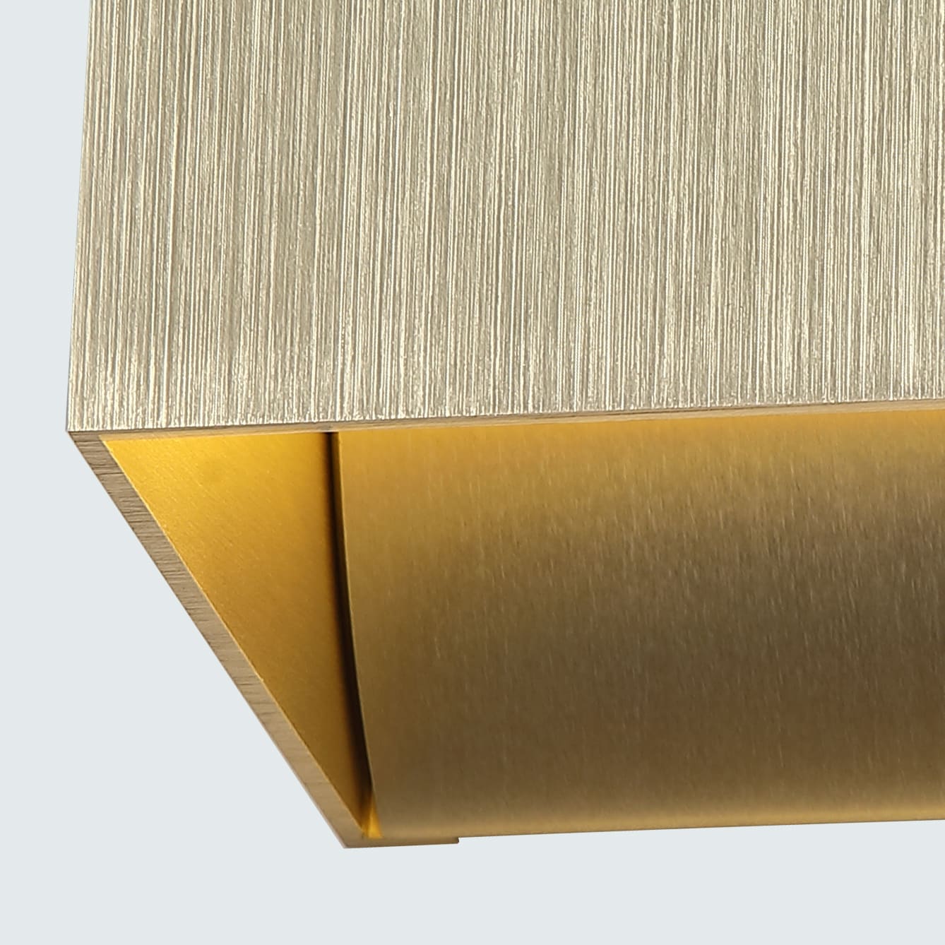 Newton Square Up&Down Wall Light, G9, Gold