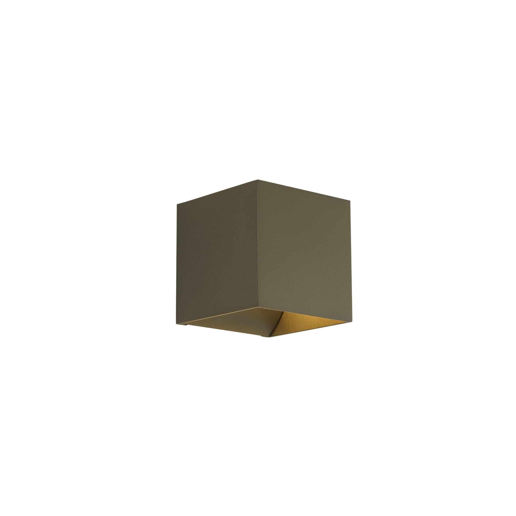 Newton Square Up&Down Wall Light, G9, Latte