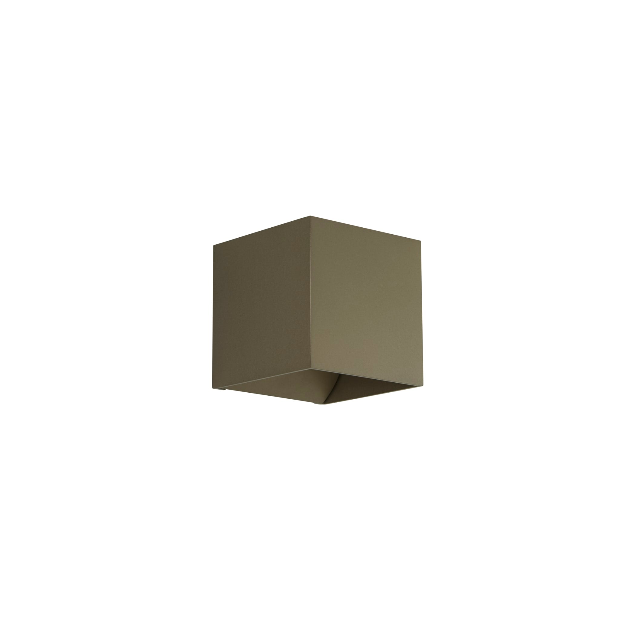 Newton Square Up&Down Wall Light, G9, Latte