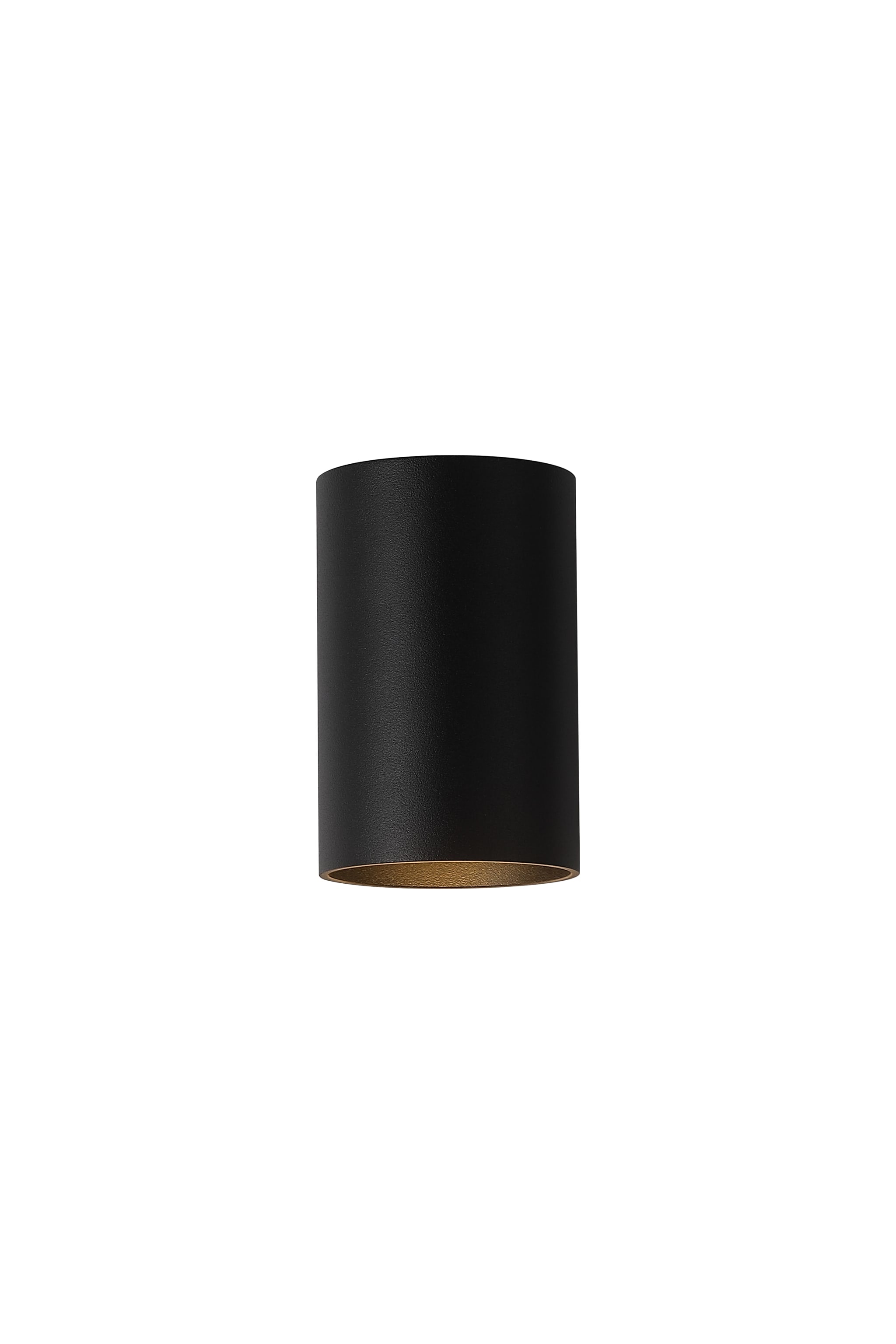 Cyls Cylinder Down Wall Light, GU10, Black