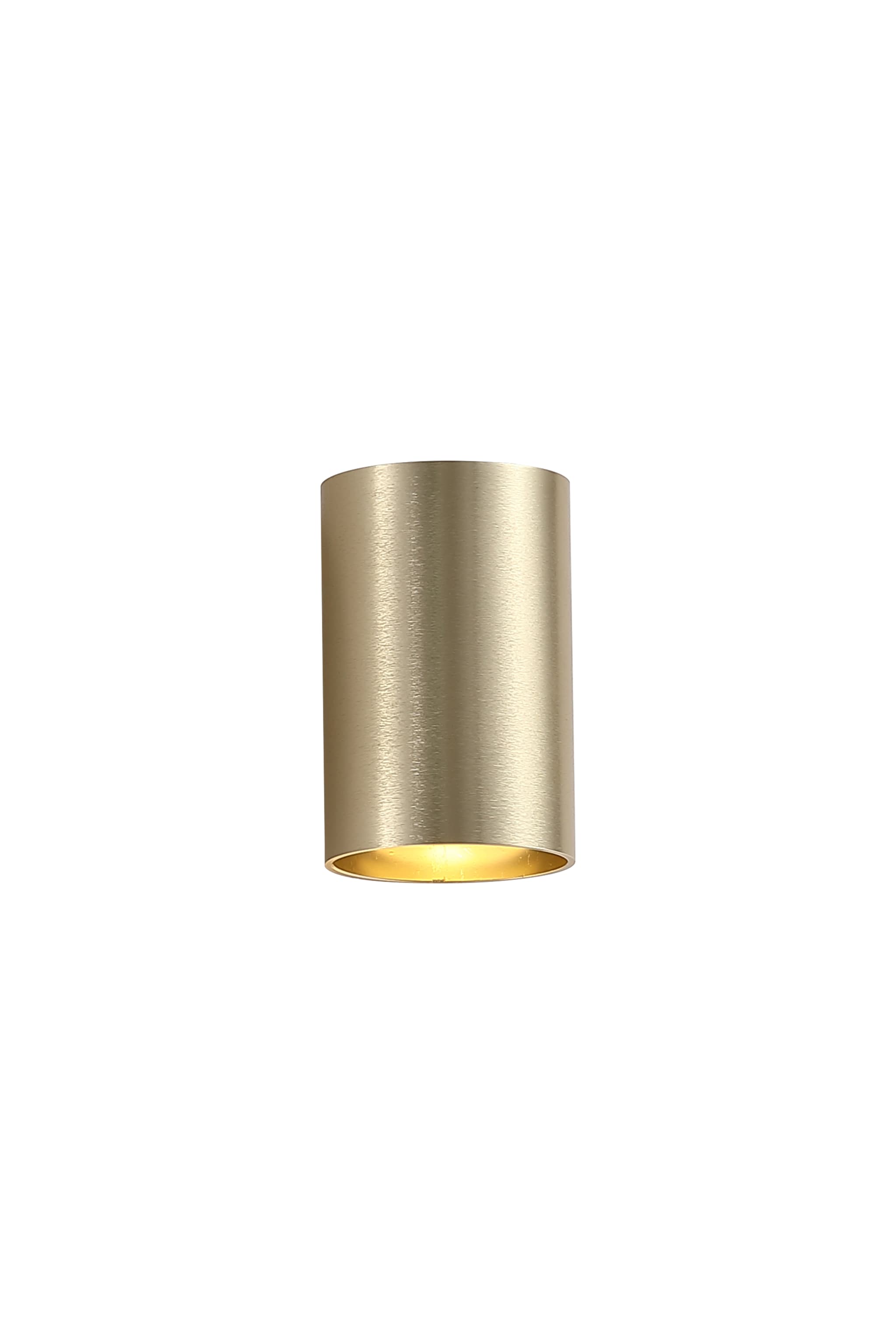 Cyls Cylinder Down Wall Light, GU10, Gold