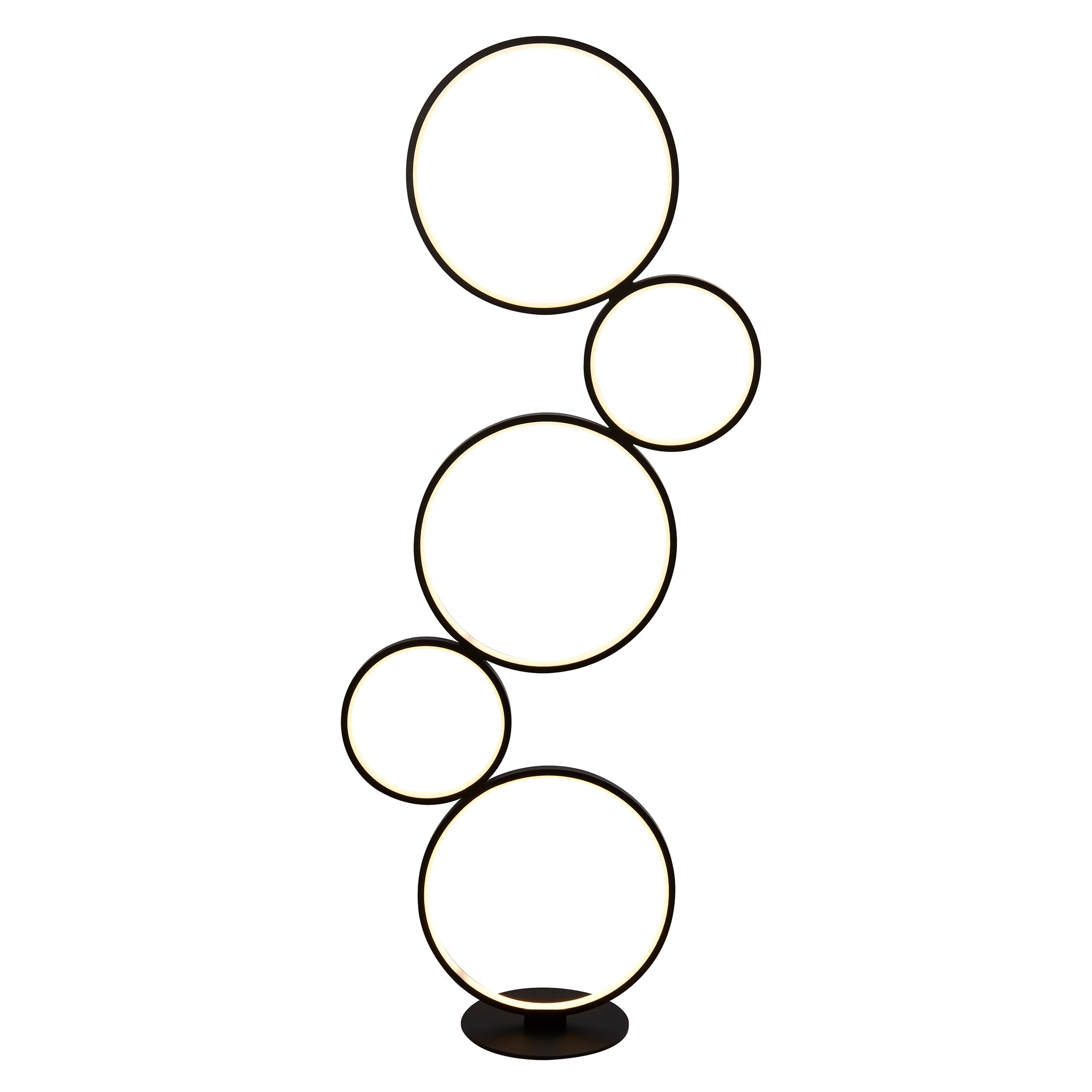 Cirque Ring Floor Lamp - Black Metal