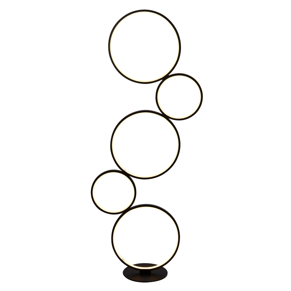 Cirque Ring Floor Lamp - Black Metal