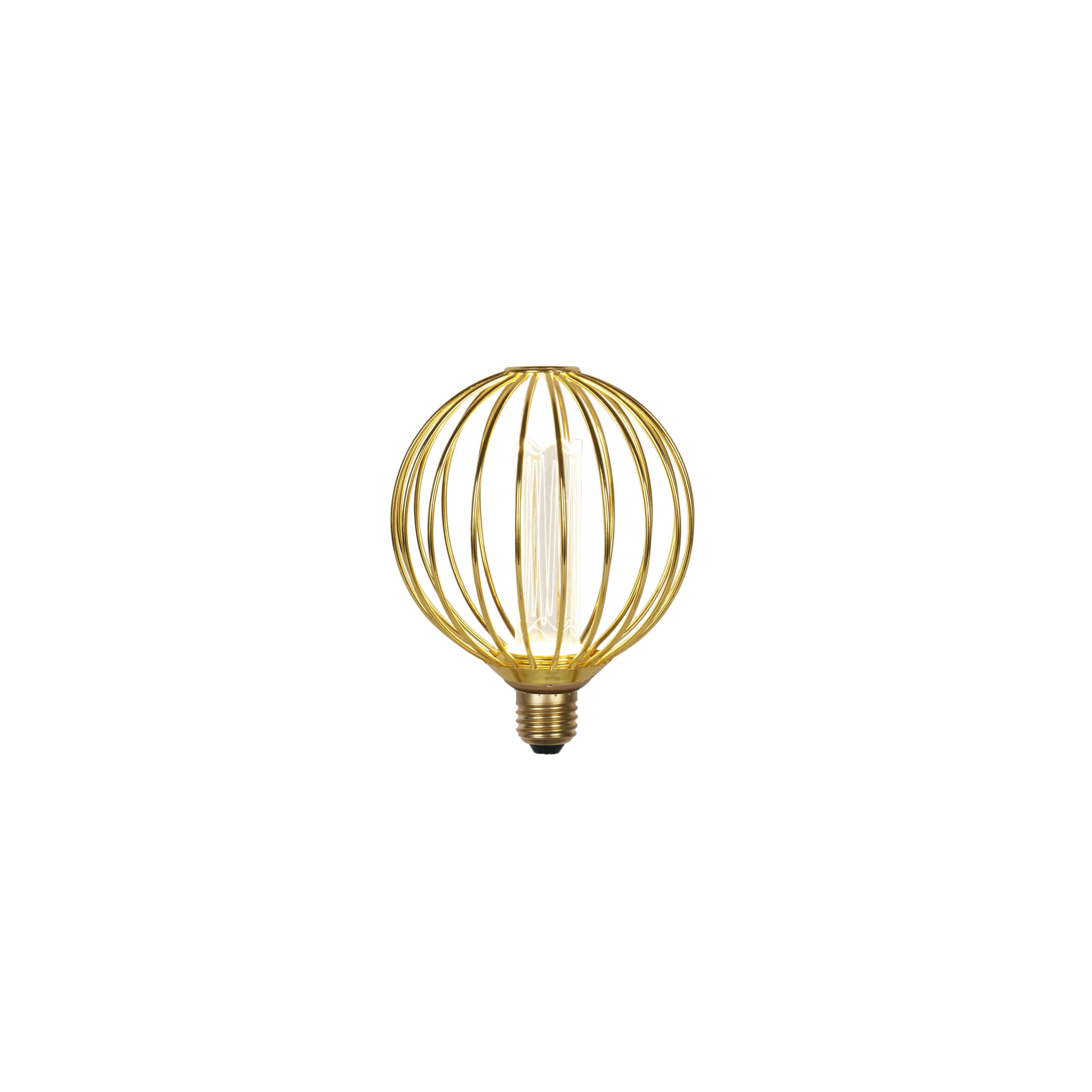 Globe Lamp - Gold Metal