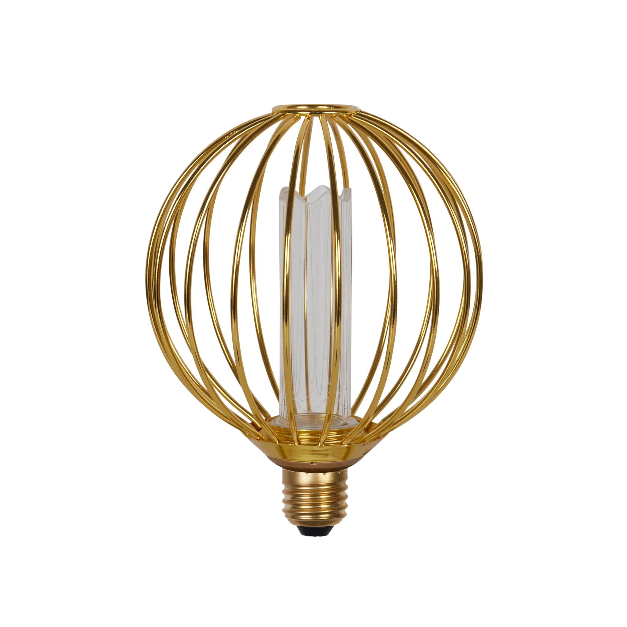 Globe Lamp - Gold Metal