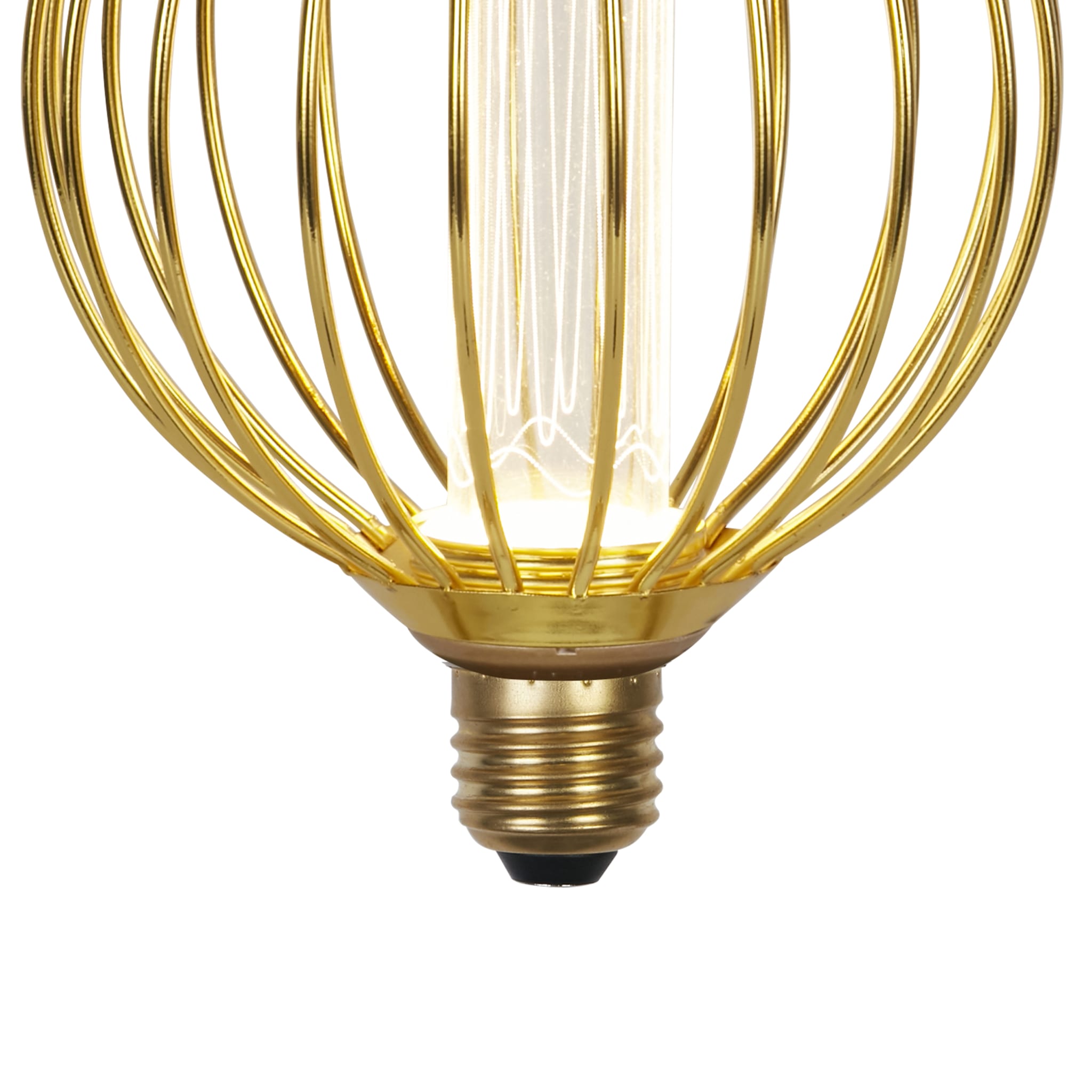 Globe Lamp - Gold Metal