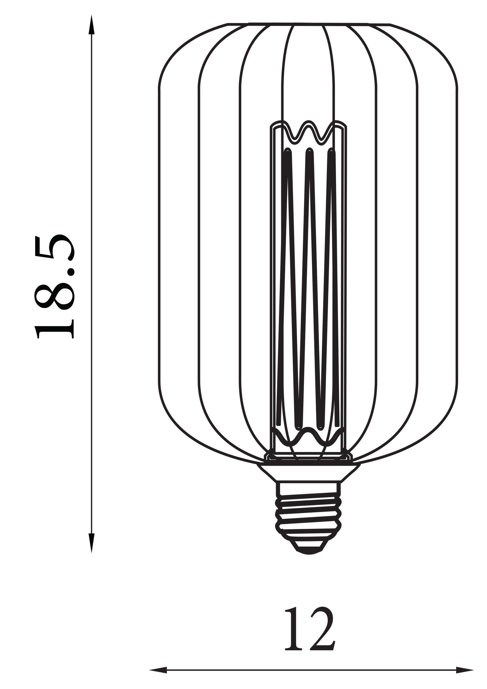Drum Lamp - Gold Metal