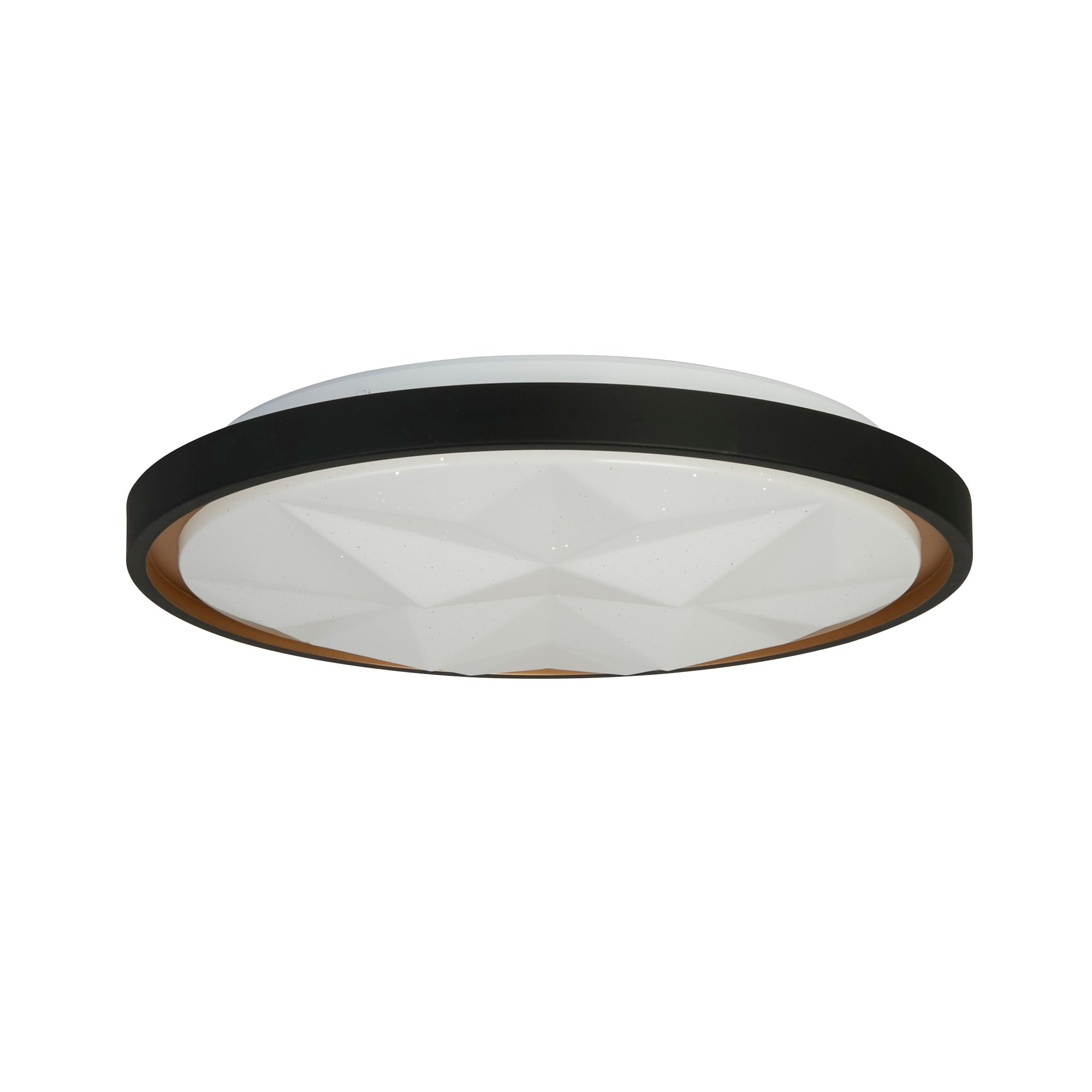 Satellite LED Flush, Black with Star Effect Diffuser