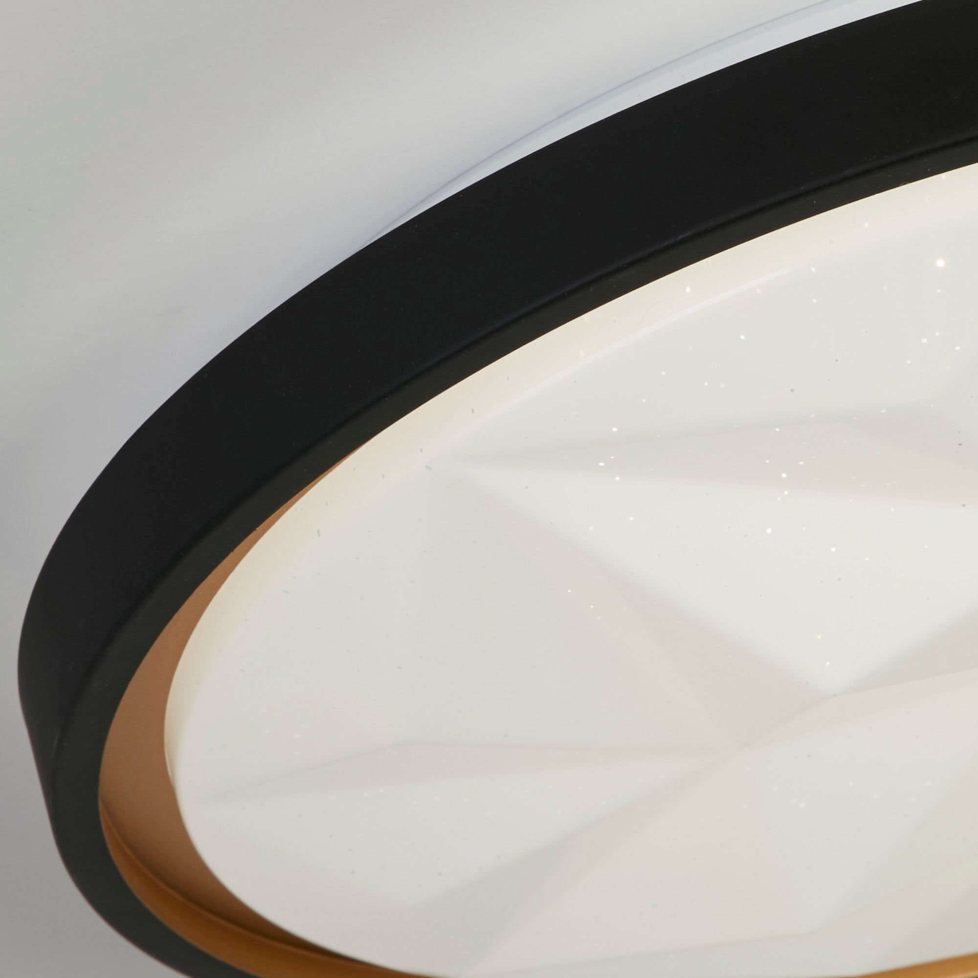 Satellite LED Flush, Black with Star Effect Diffuser