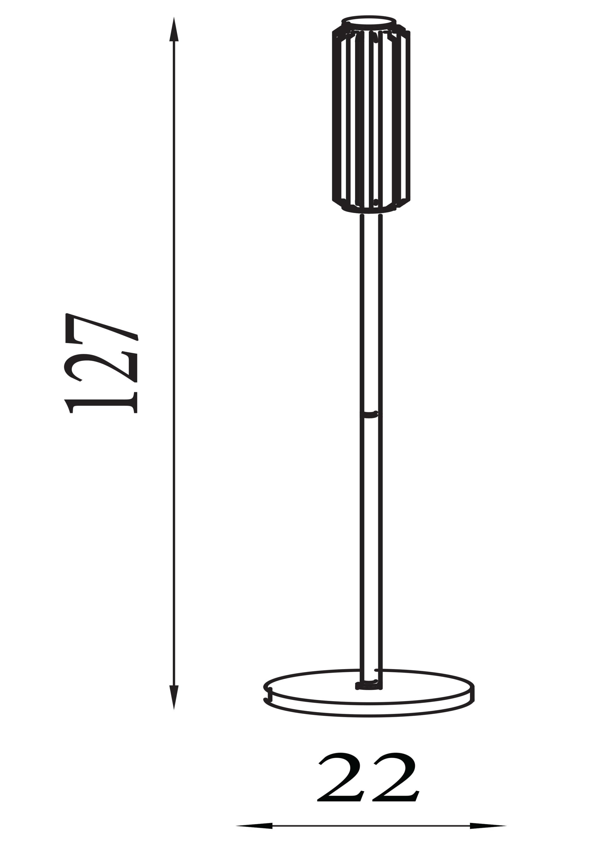 Mod LED Floor Lamp, Satin Brass Metal, Opal Acrylic & Clear