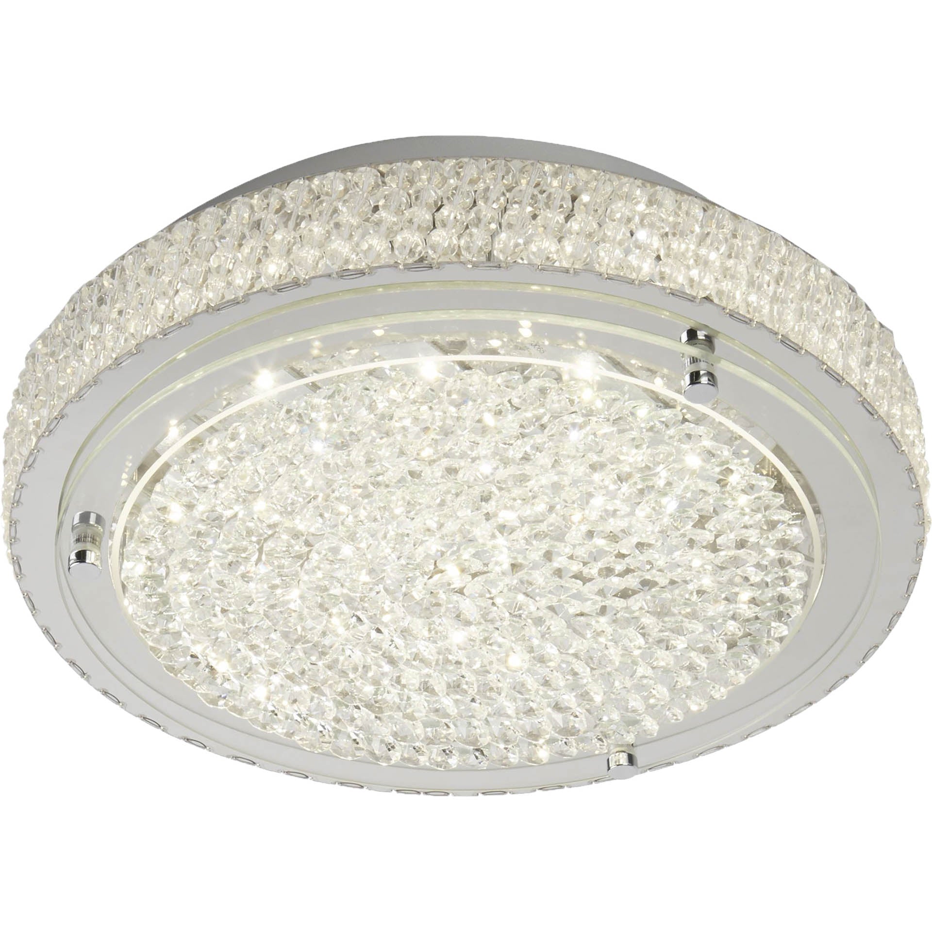 Florida Flush - Chrome Metal & Clear Crystal II