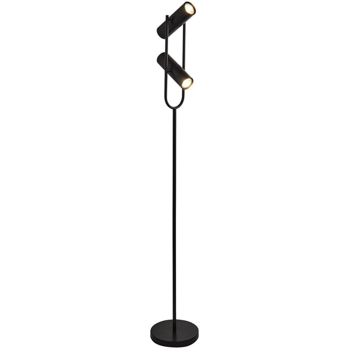 Telescope Floor Lamp - Matt Black Metal