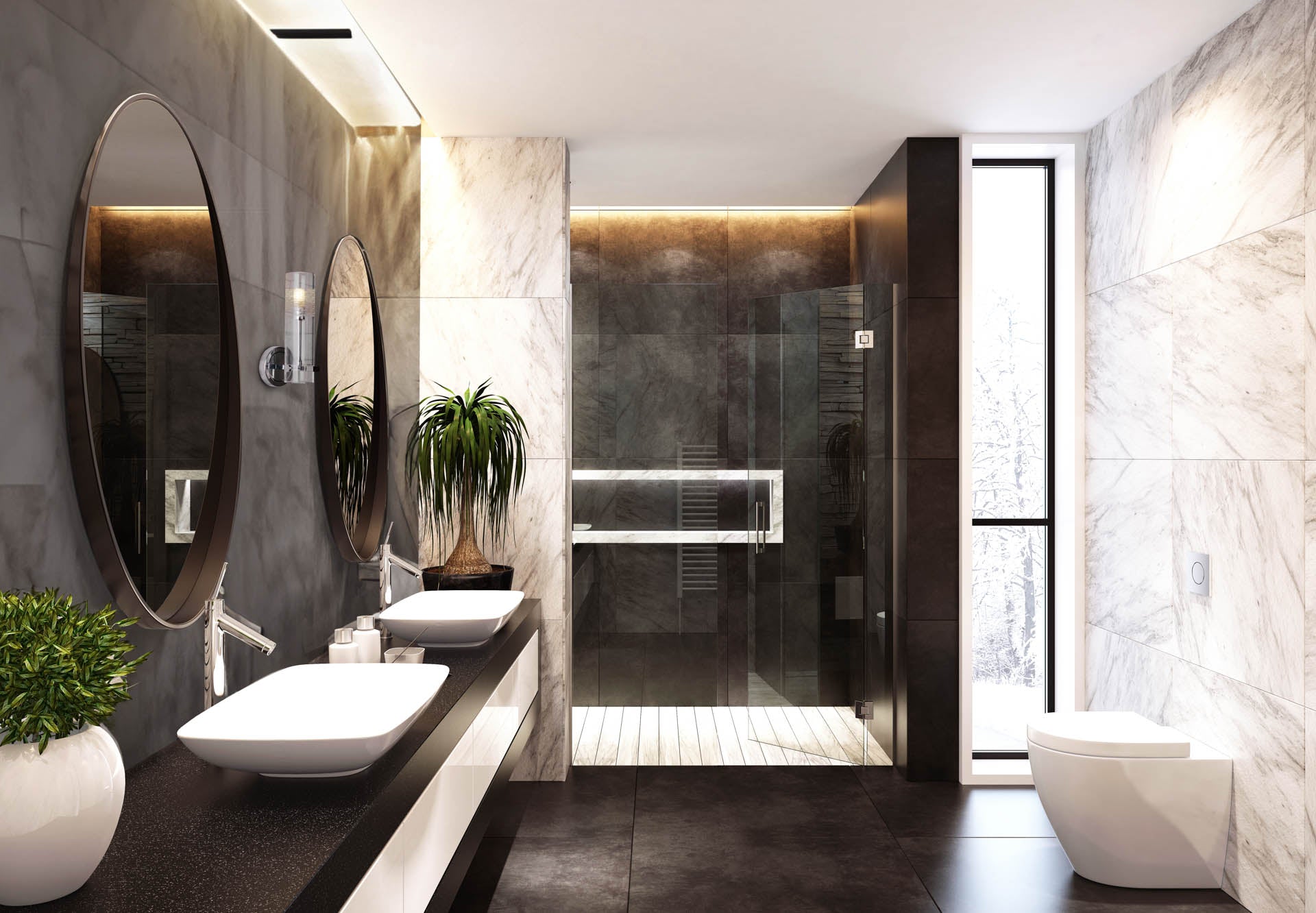 Scope Bathroom Wall Light Chrome