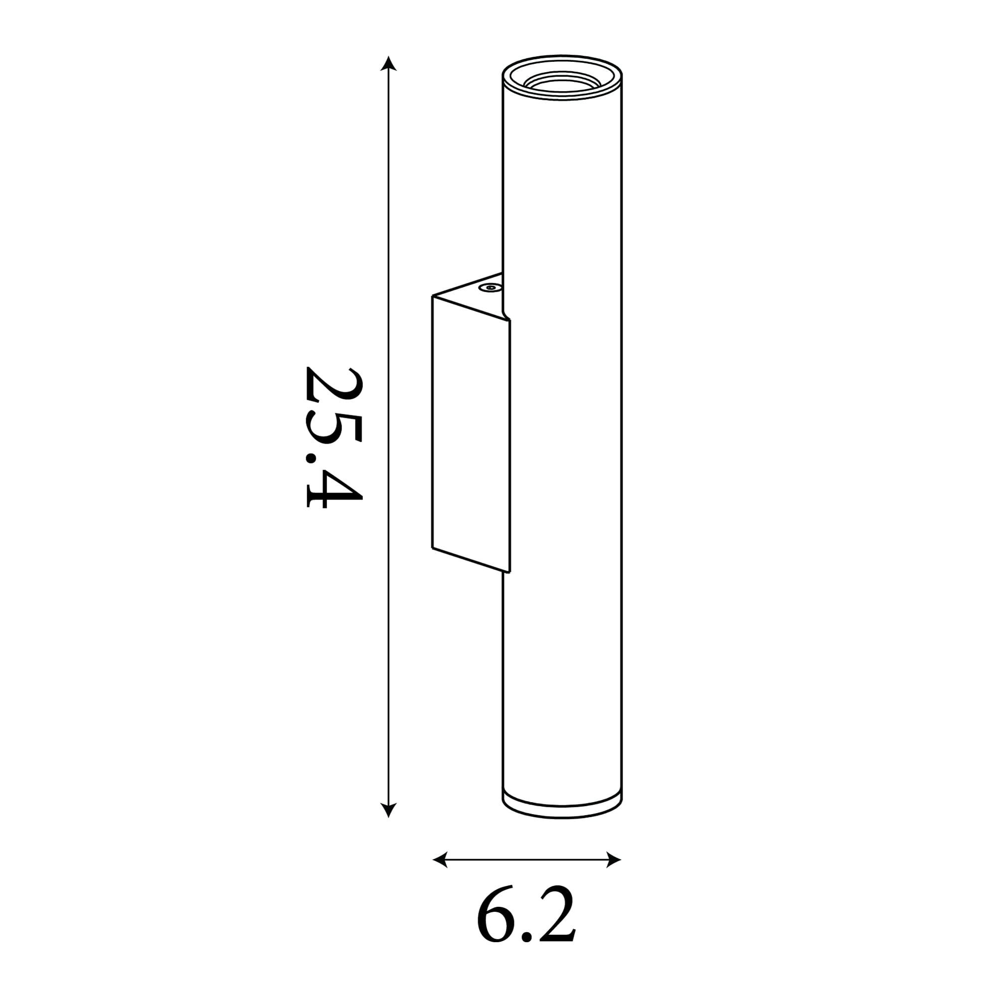 Beacon 2Lt Up/Down Wall Light, Gold Metal