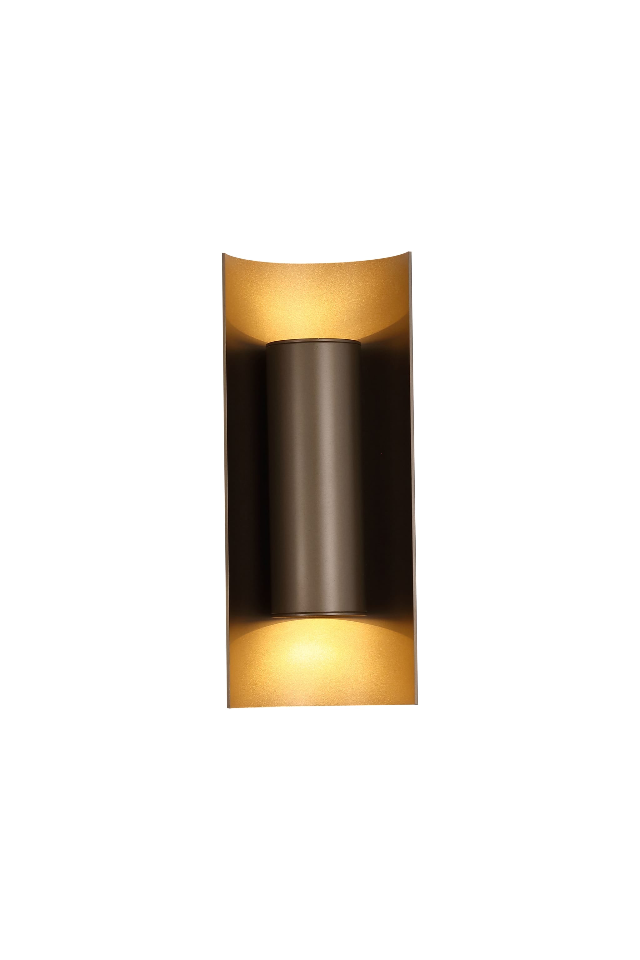 Roll 2Lt Wall Light, Latte Metal