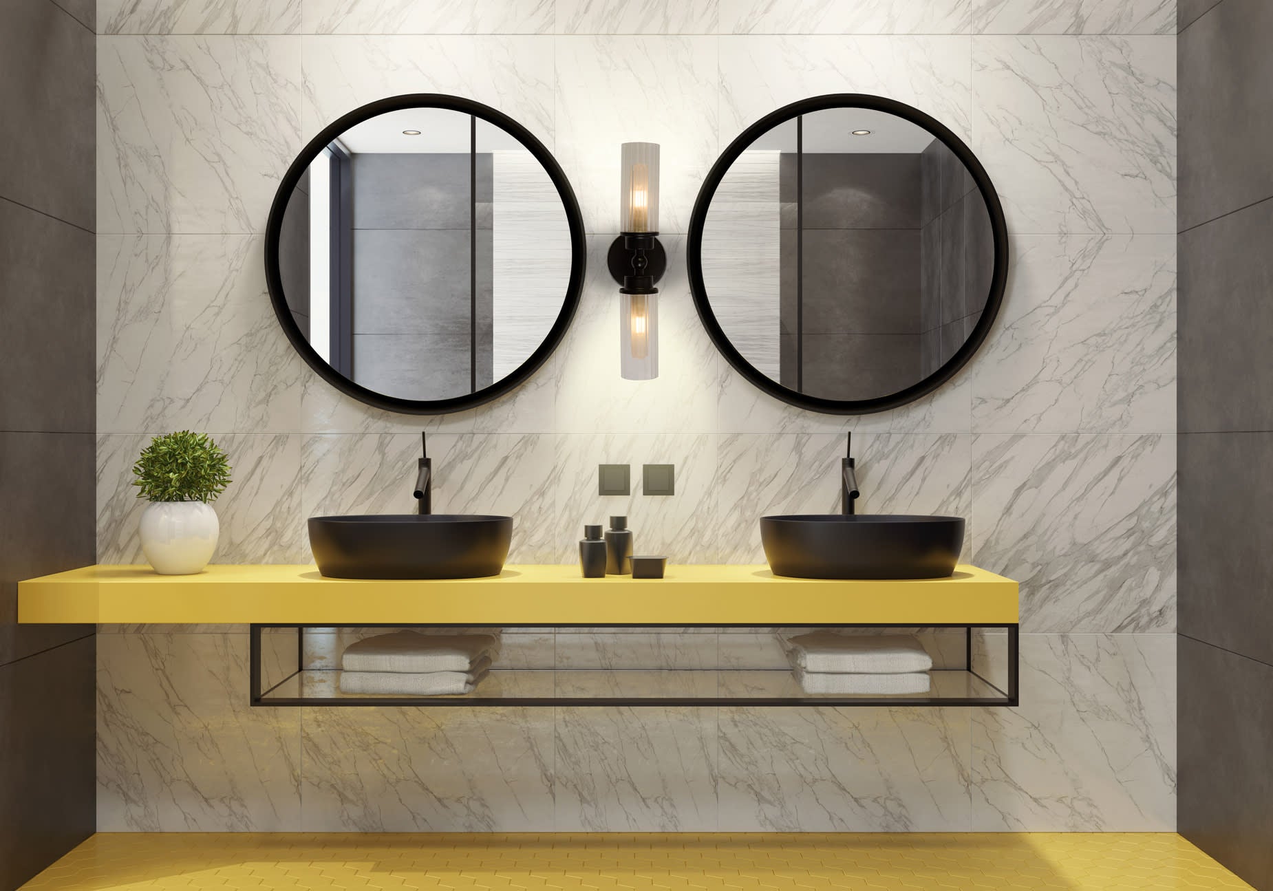 Imperial 2Lt Wall Light, Matt Black Metal & Clear Ribbed Gla