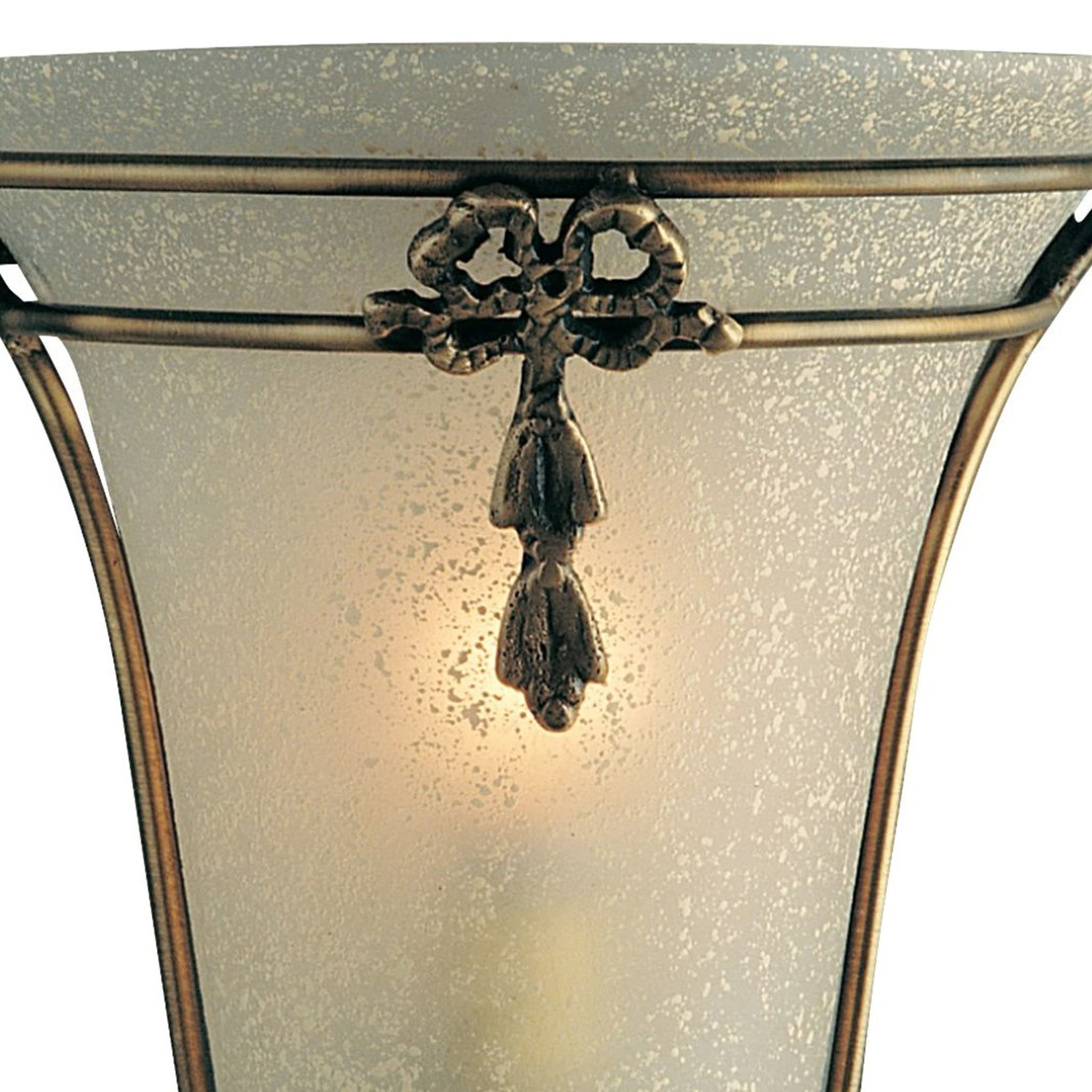 Nashville Wall Light - Antique Brass & Scavo Glass