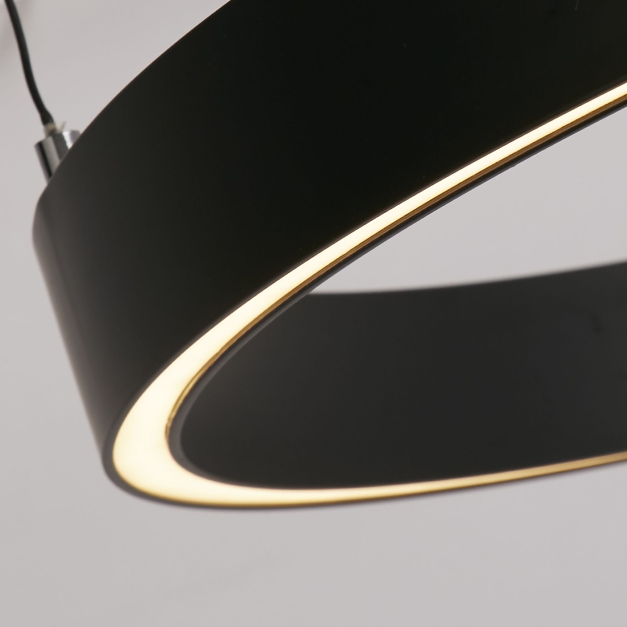 Layla Gesture Control Pendant - Metal & Opal Acrylic Black