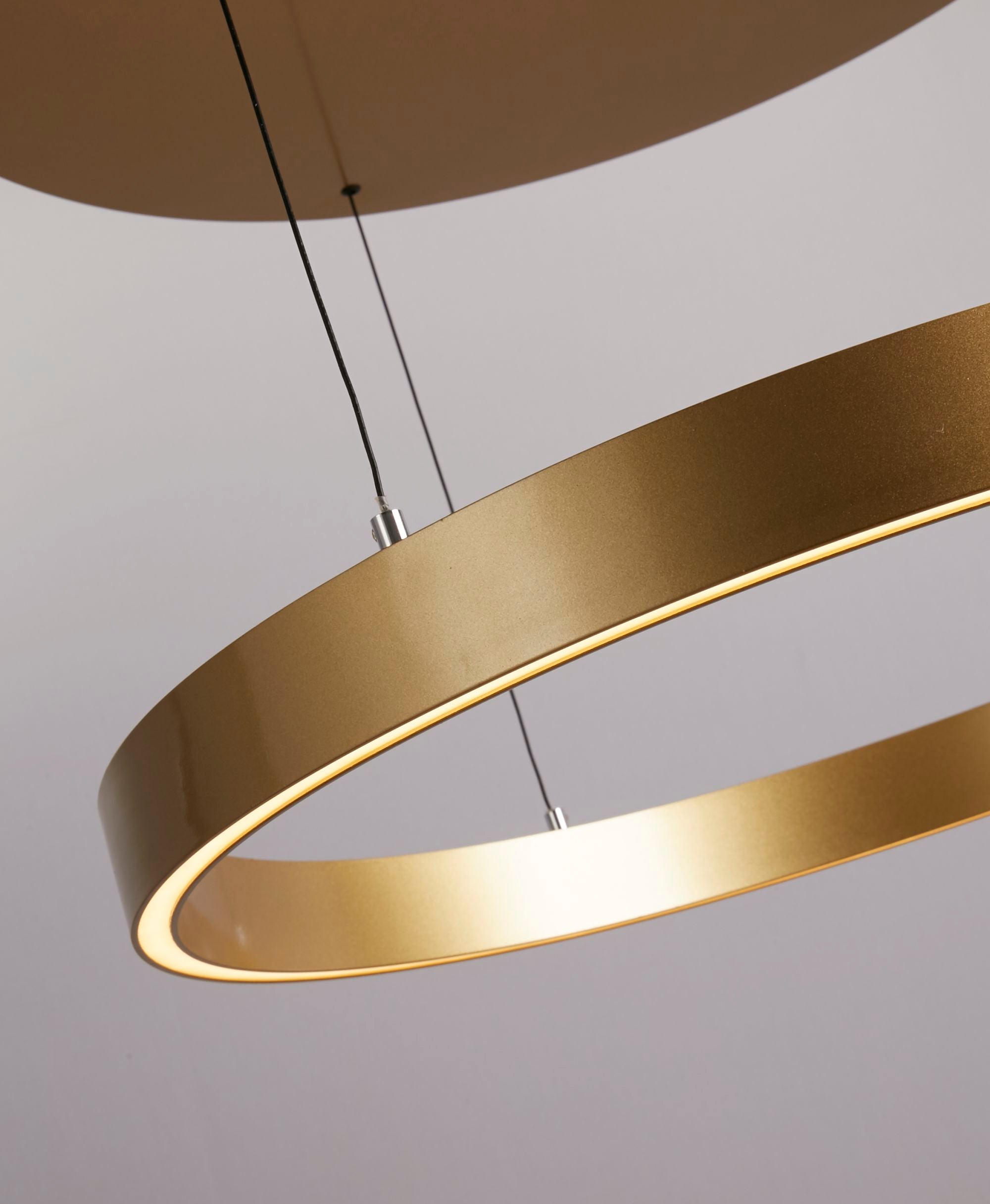 Layla Gesture Control Pendant - Metal & Opal Acrylic Gold