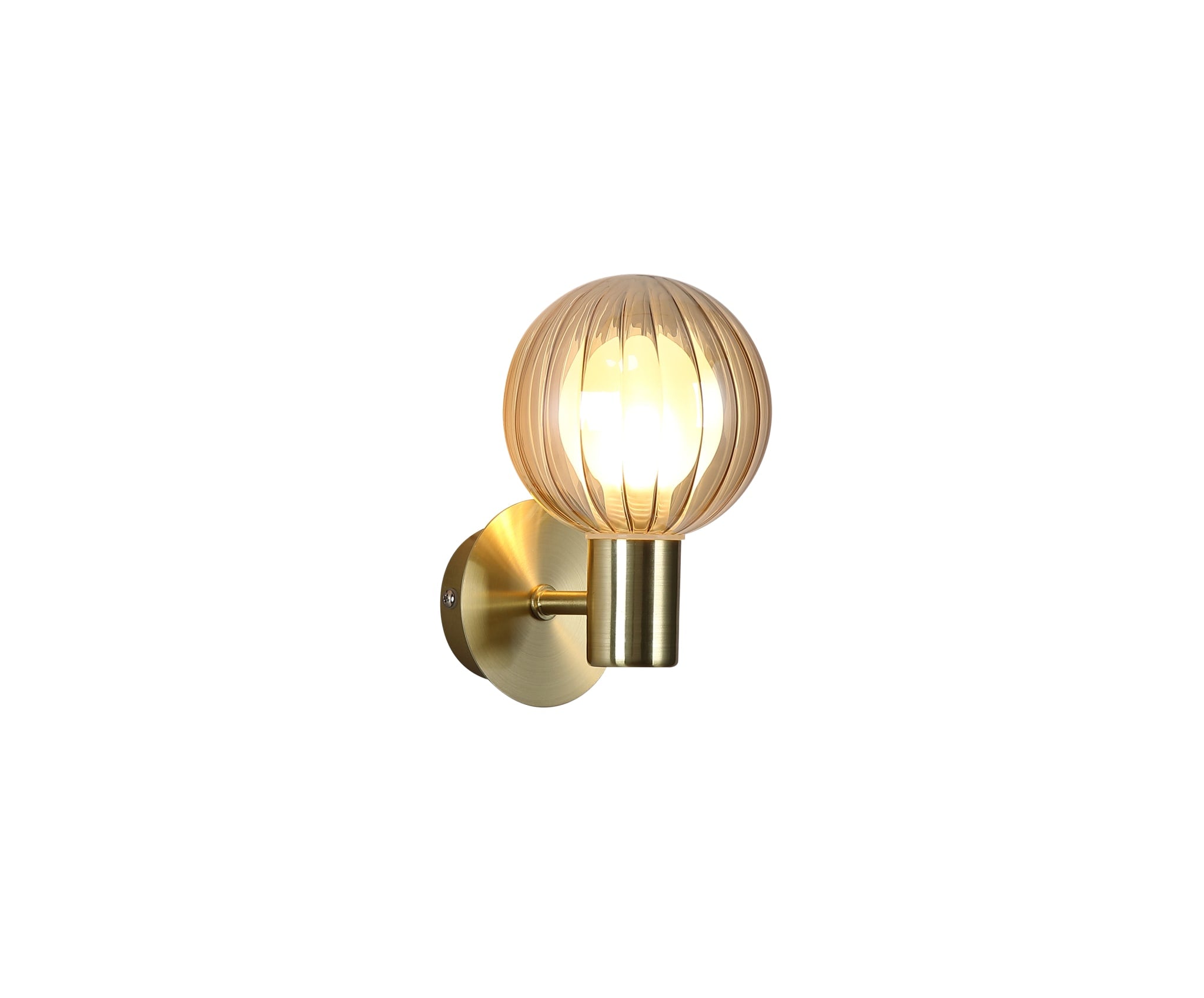 Luminsphere 1Lt Wall Light, Brass with Champagne Glass IP44