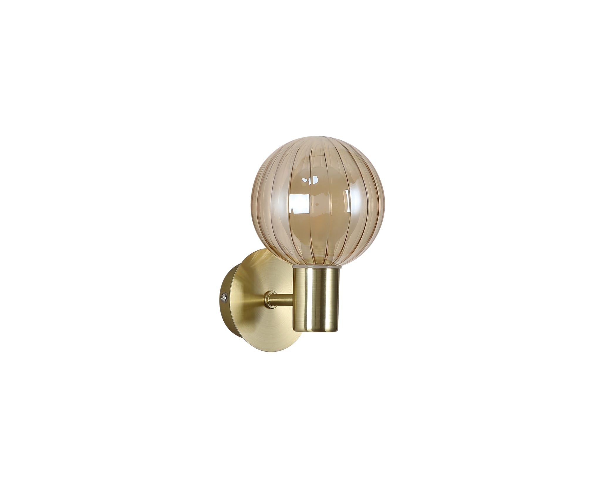 Luminsphere 1Lt Wall Light, Brass with Champagne Glass IP44