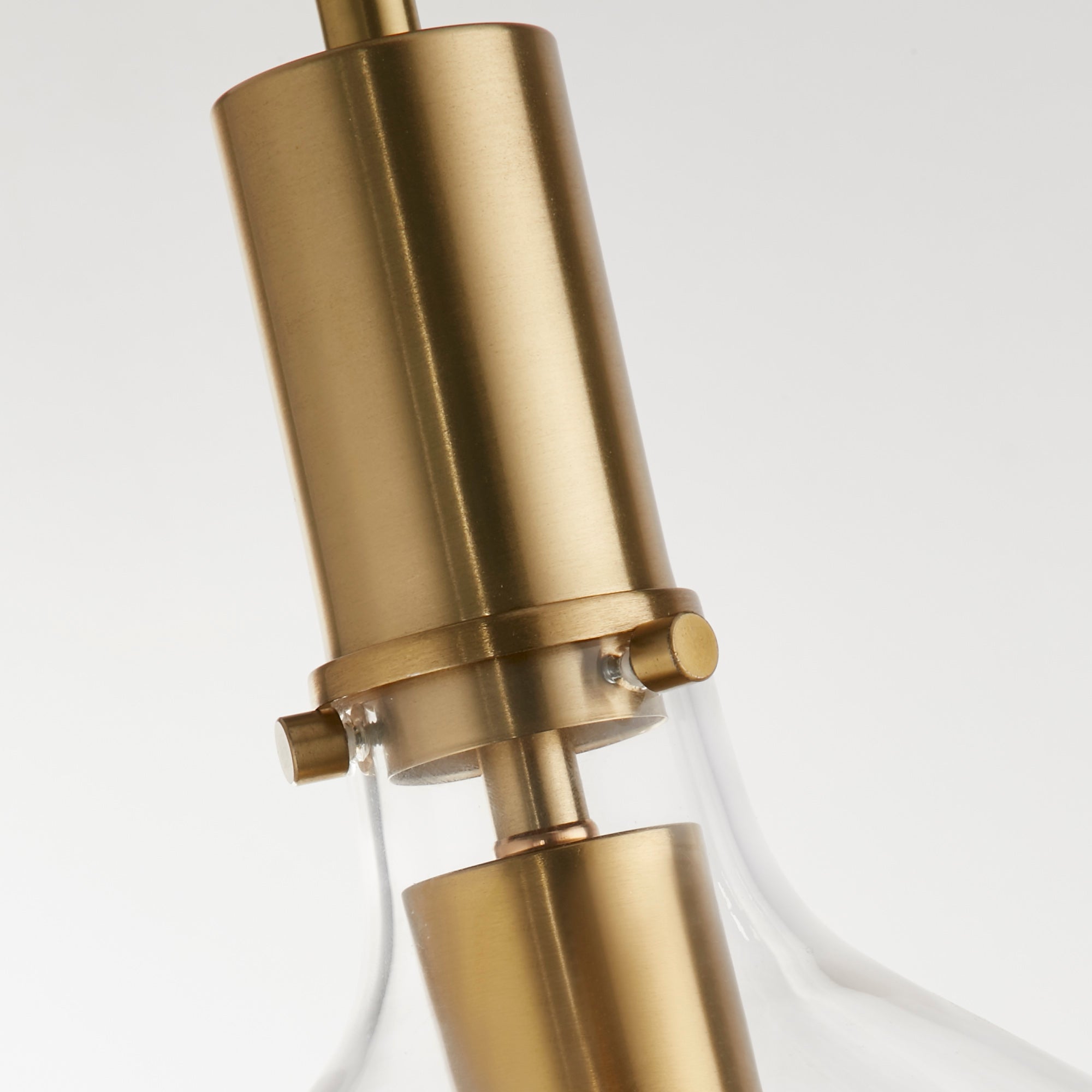 Margarita Pendant - Brass Metal & Glass