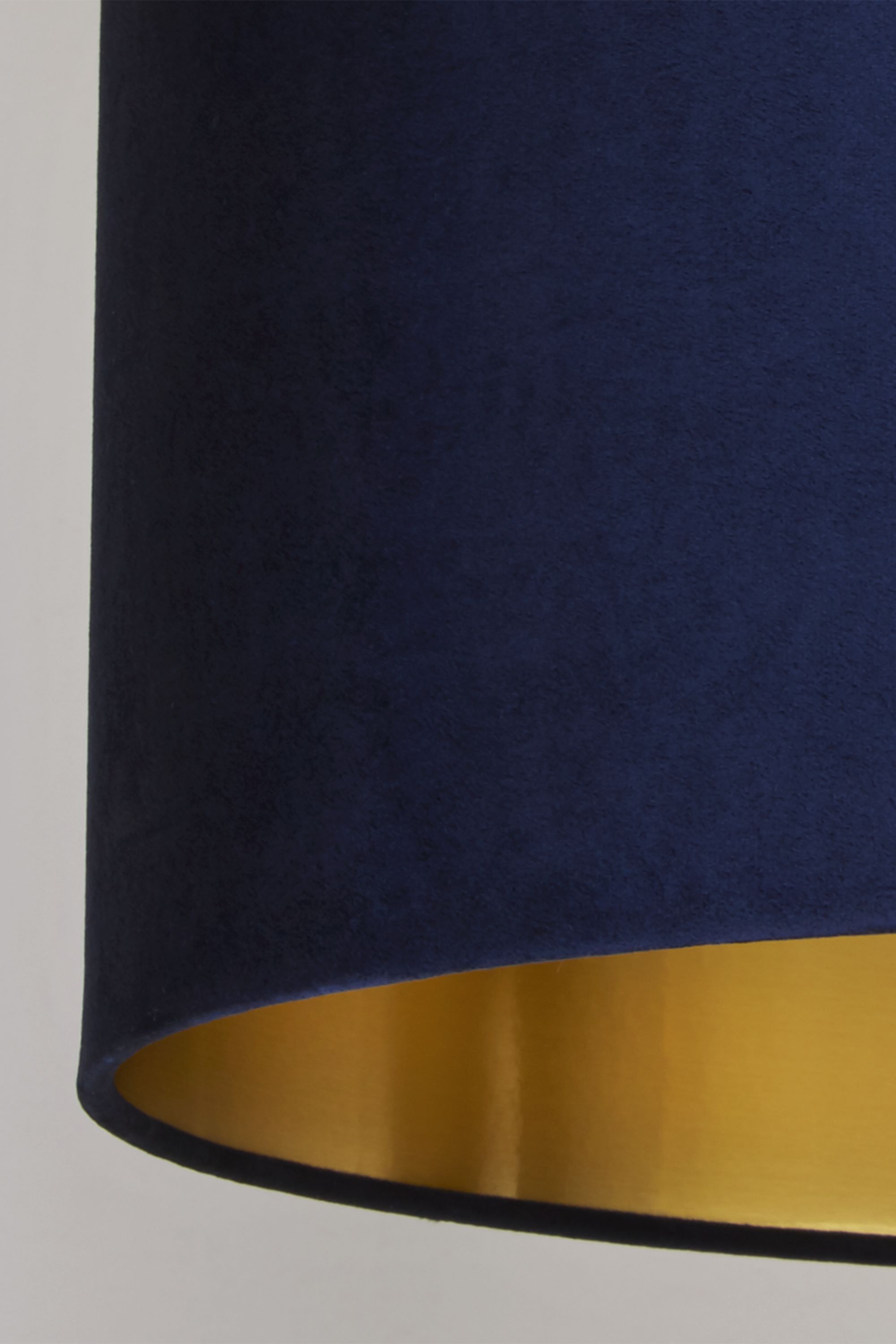 Navy Velvet Shade with Gold Inner Dia.40cm