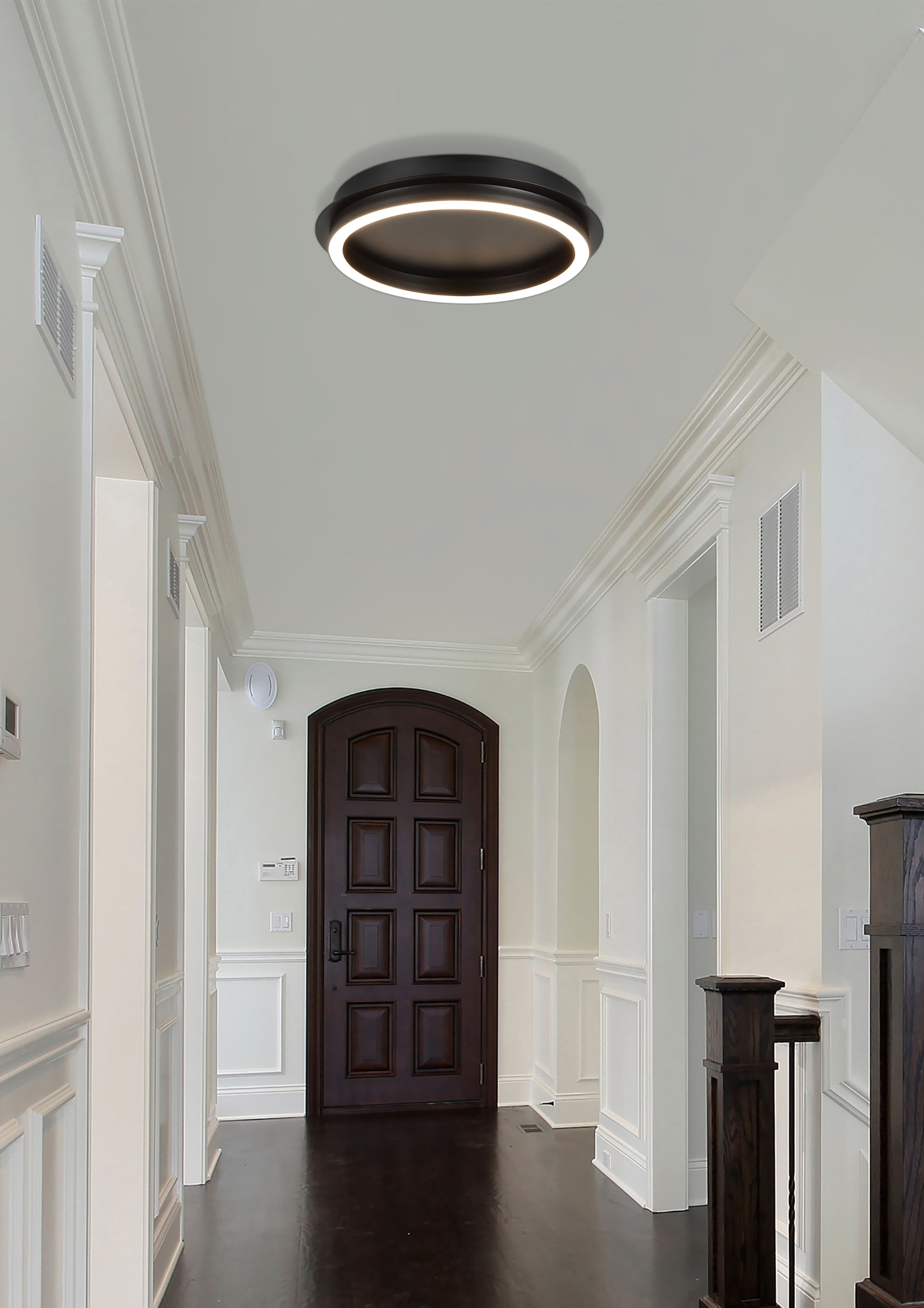 Stellar LED ceiling lamp - Black Metal with Acrylic