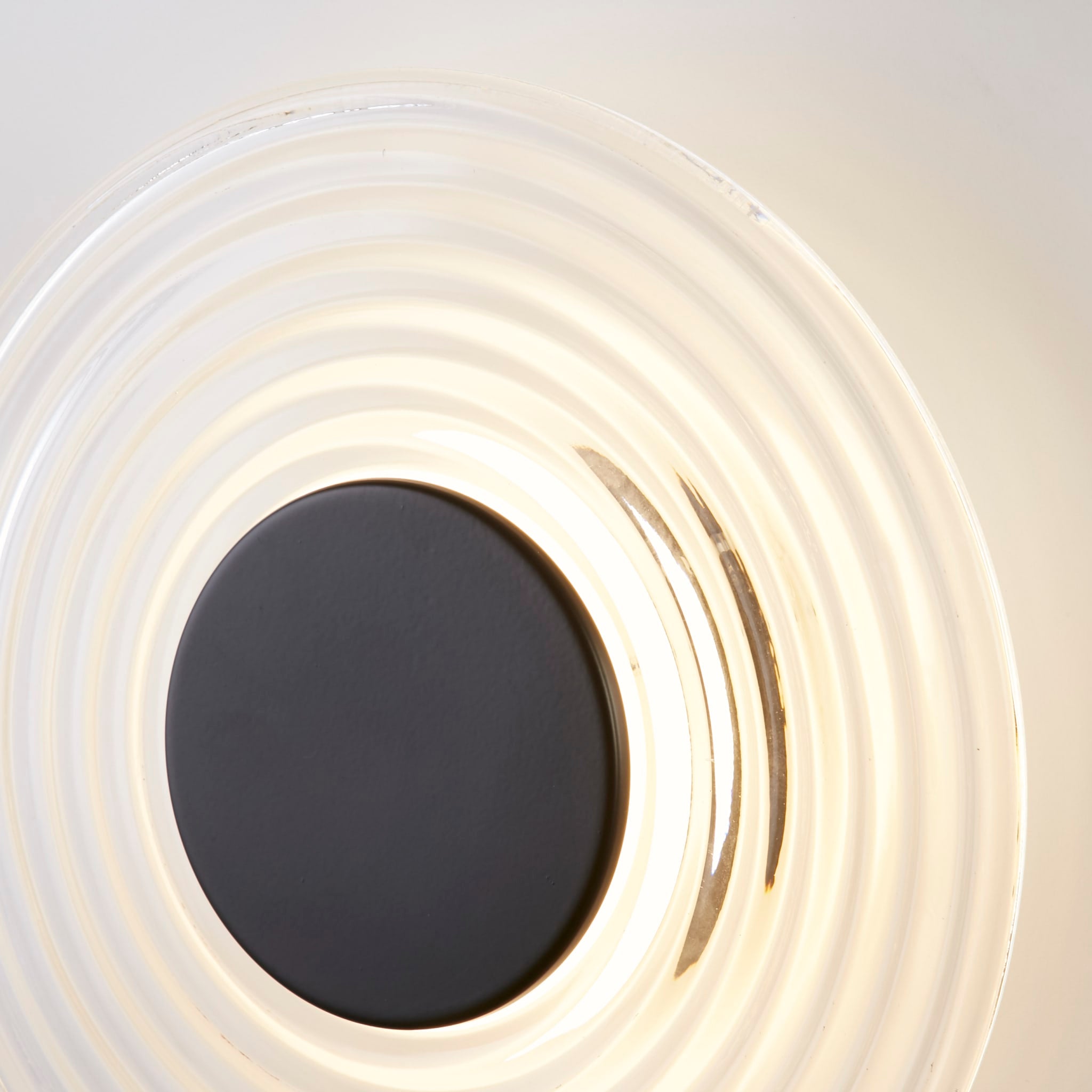 Cleo LED Wall Light, Matt Black Metal with Clear Glass