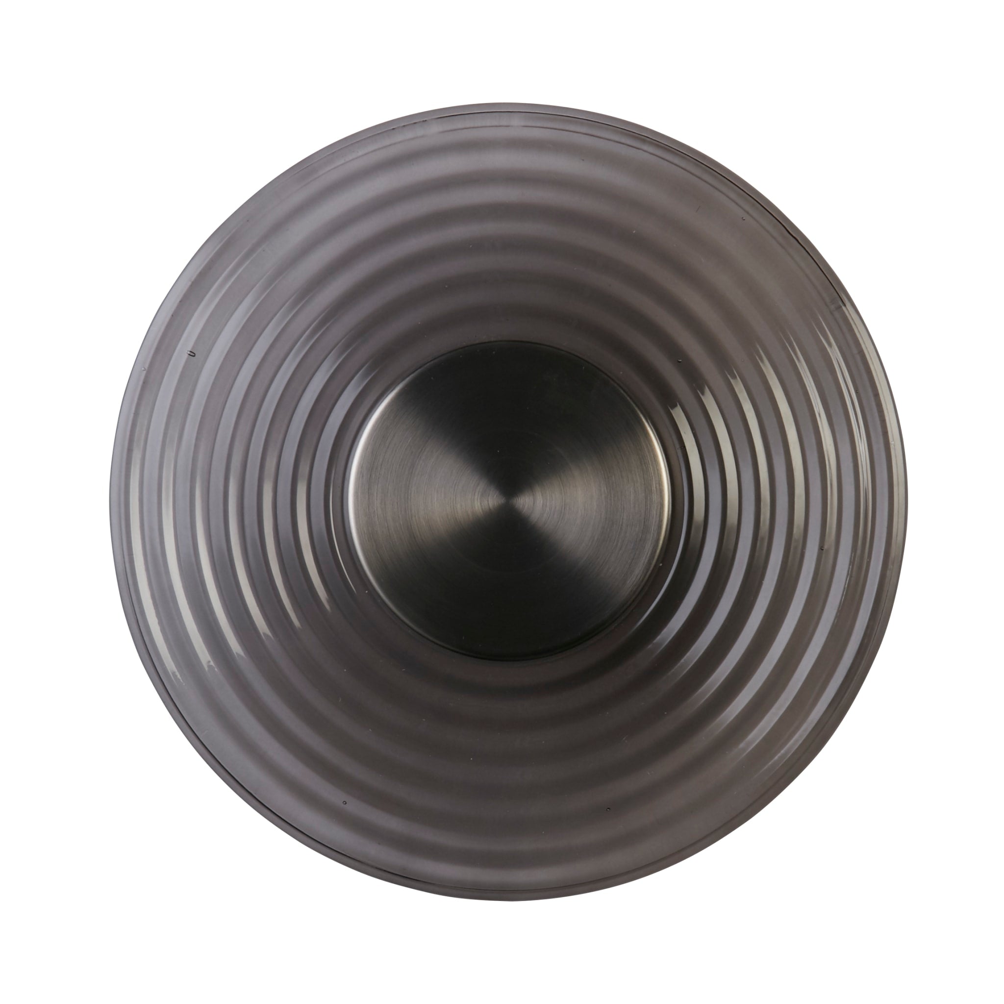 Cleo LED Wall Light, Satin Nickel Metal and Grey Glass