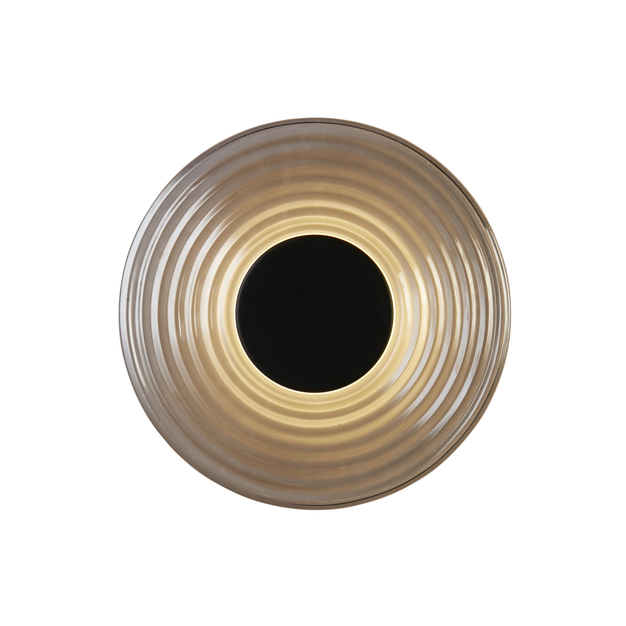 Cleo LED Wall Light, Matt Black Metal and Smoked Glass