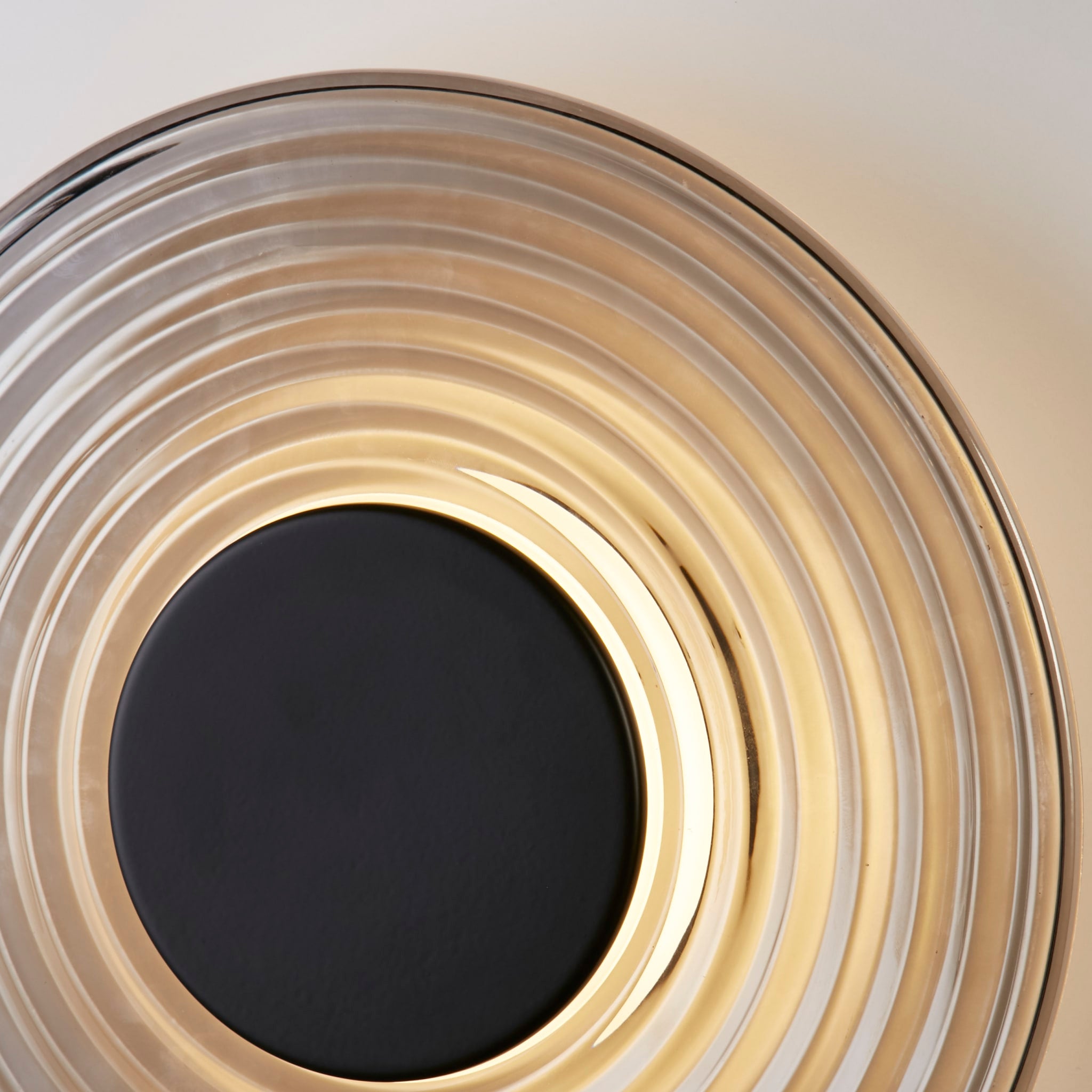 Cleo LED Wall Light, Matt Black Metal and Smoked Glass