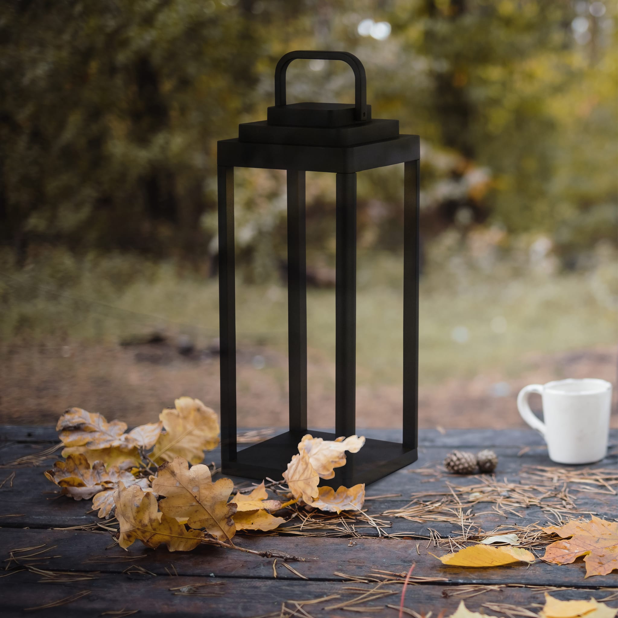 Portobello Outdoor Table Lamp - Black Metal