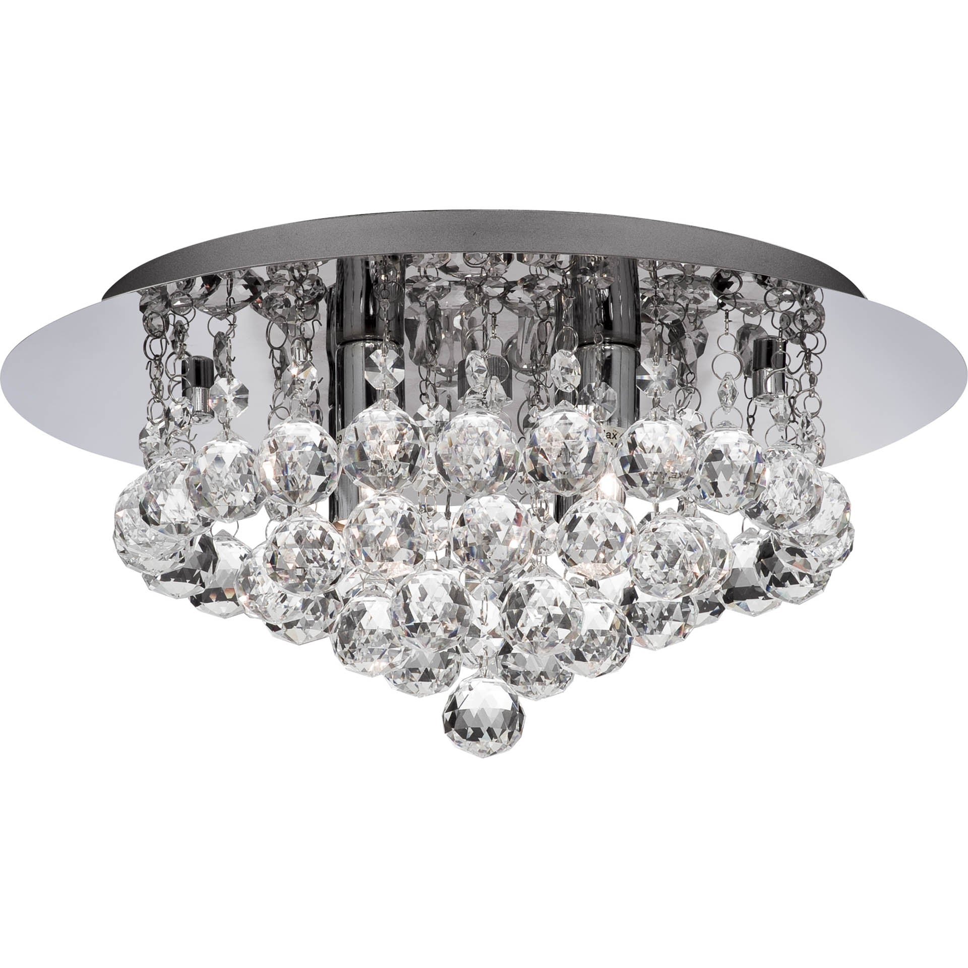 Hanna 4Lt Flush -  Metal & Clear Crystal II
