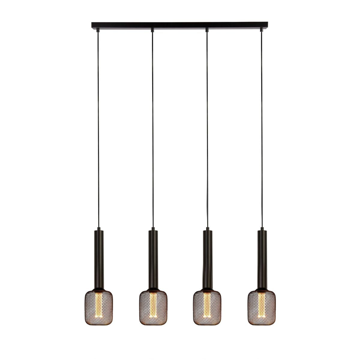 Dulwich Bar Pendant - Black Metal