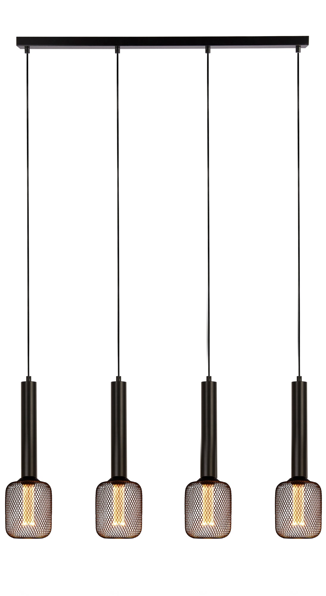 Dulwich Bar Pendant - Black Metal