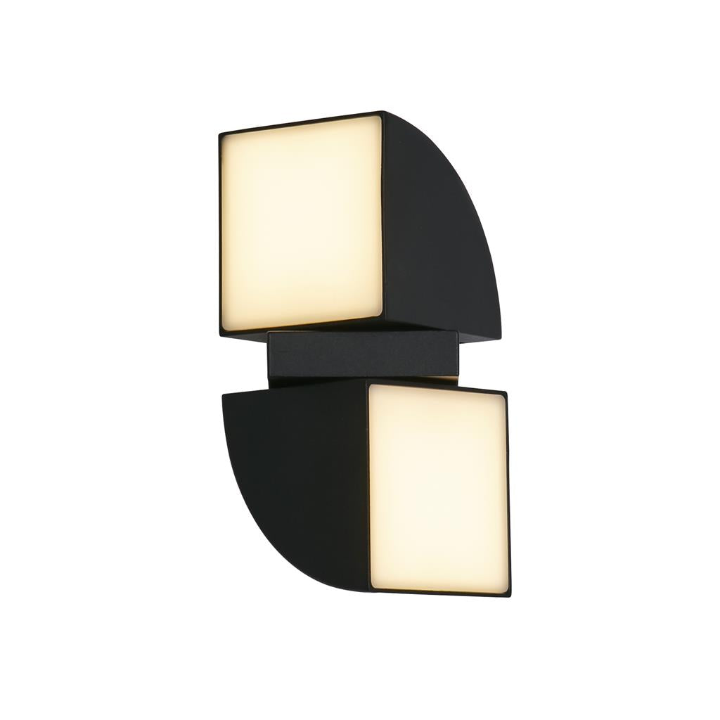 Dakota LED Black Adjustable Outdoor Wall Light