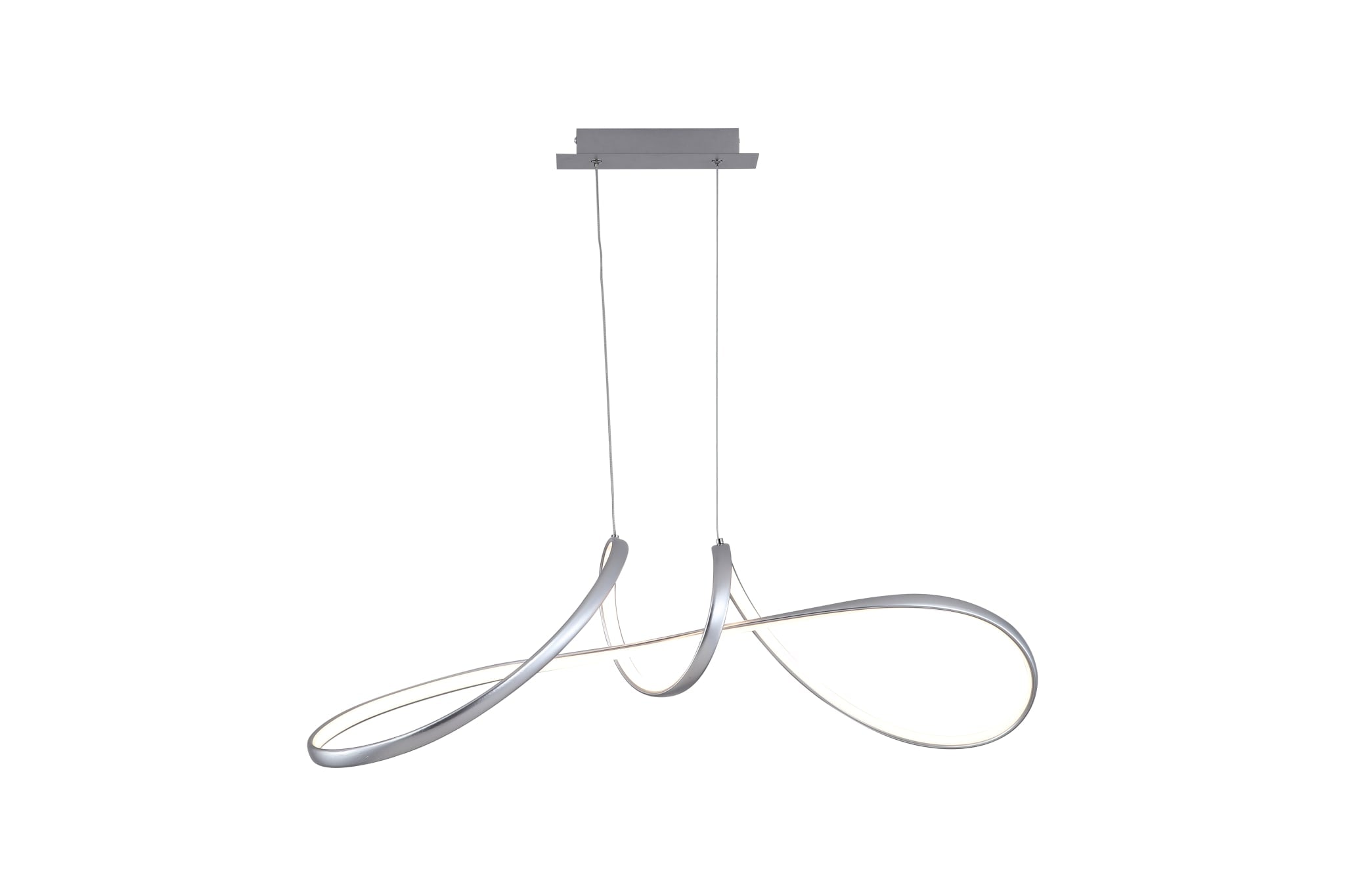 Maisie LED Pendant, Grey Metal