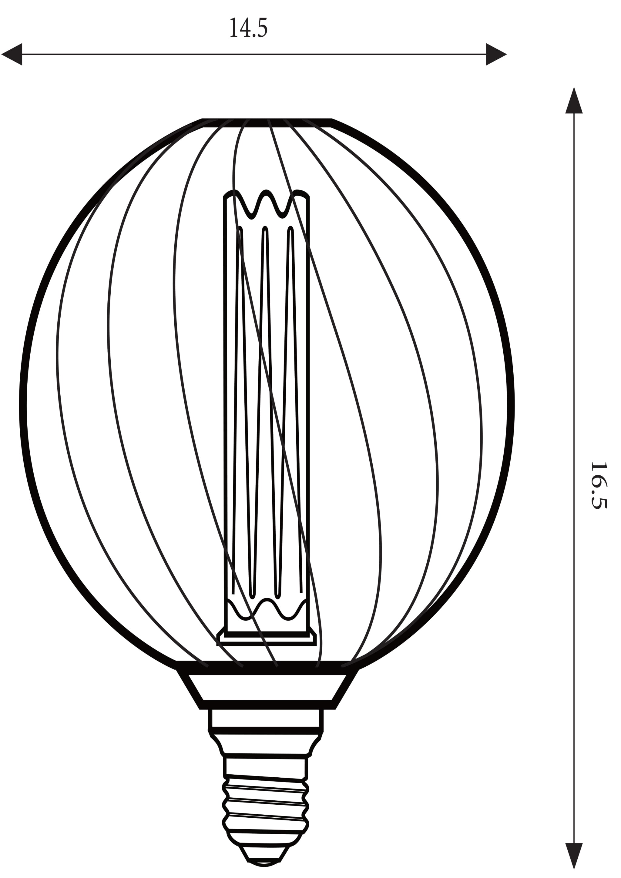 RN metal cage RN-BMC125152T black color 4.5W dimmable