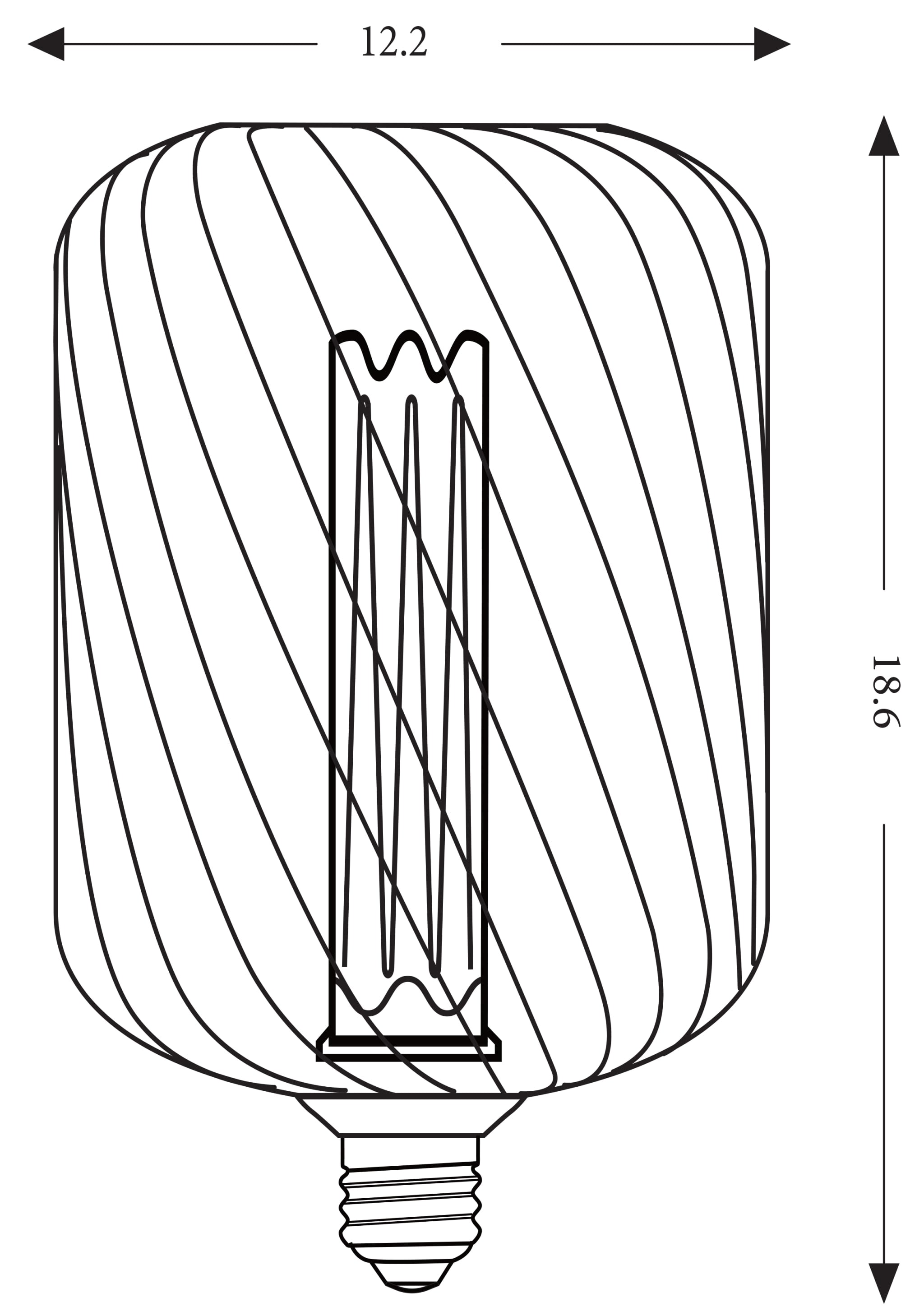 RN metal cage RN-BMC10316T black color 4.5W dimmable
