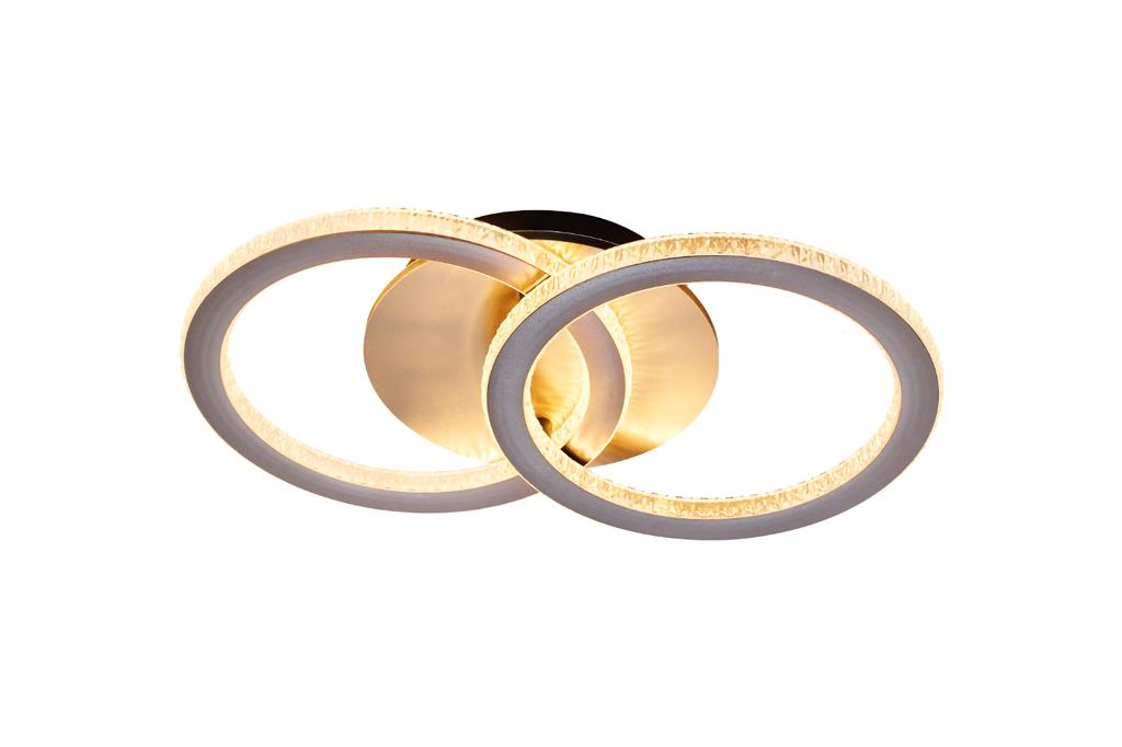 Specs LED Flush, Champagne Metal
