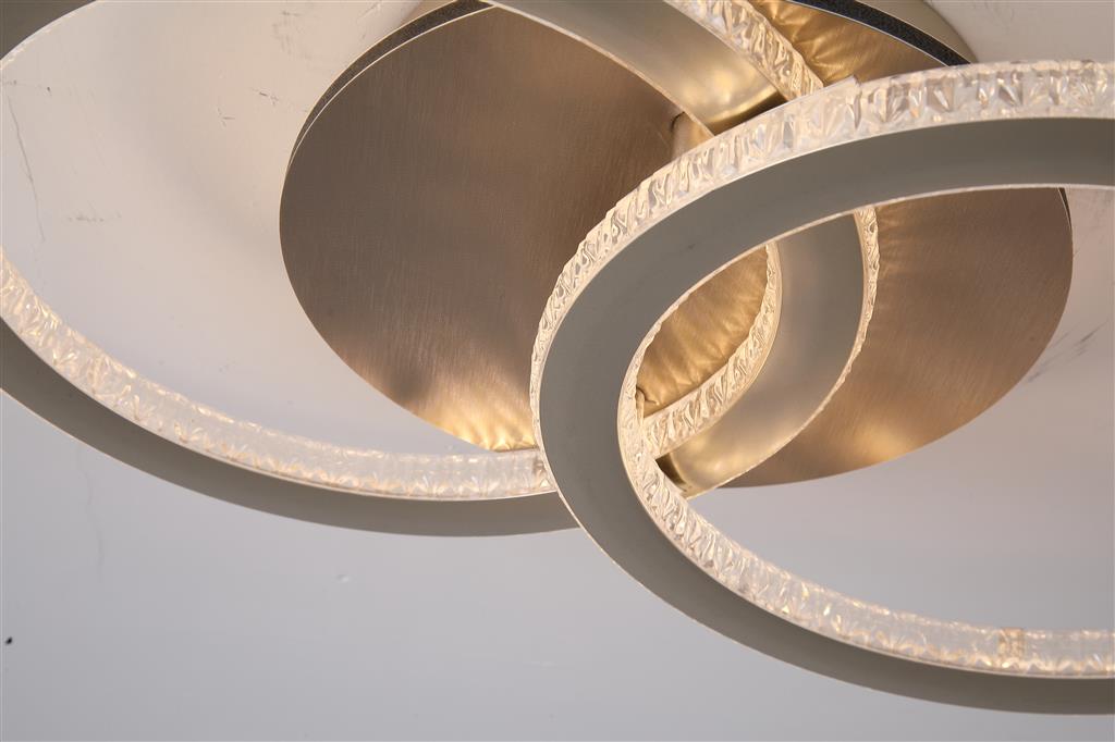 Specs LED Flush, Champagne Metal