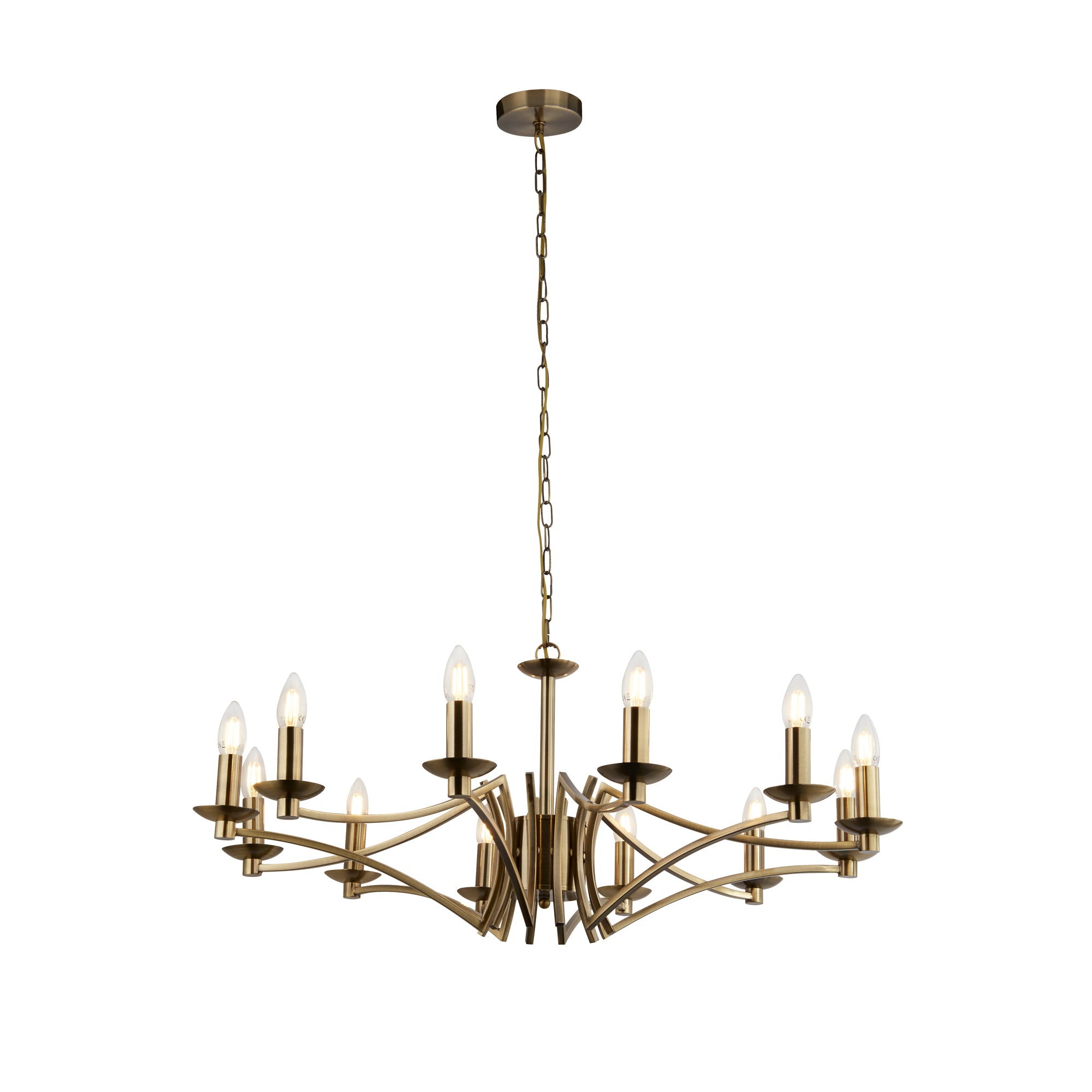 Ascot Pendant Antique Brass / 12