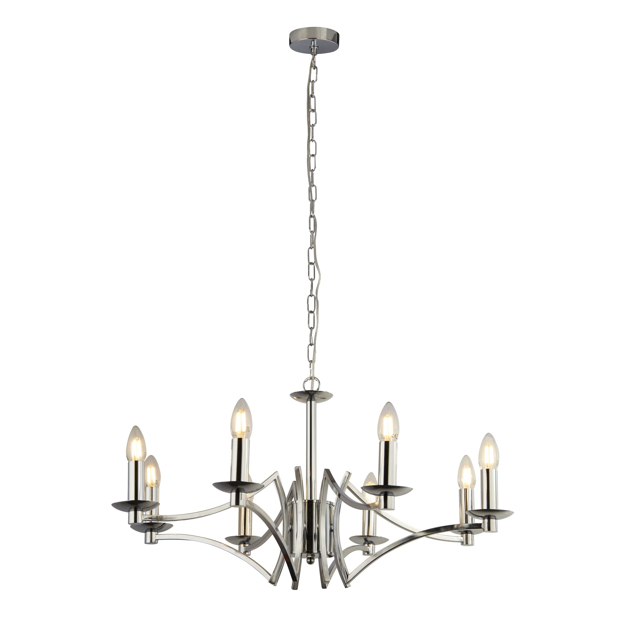 Ascot Pendant Chrome / 8