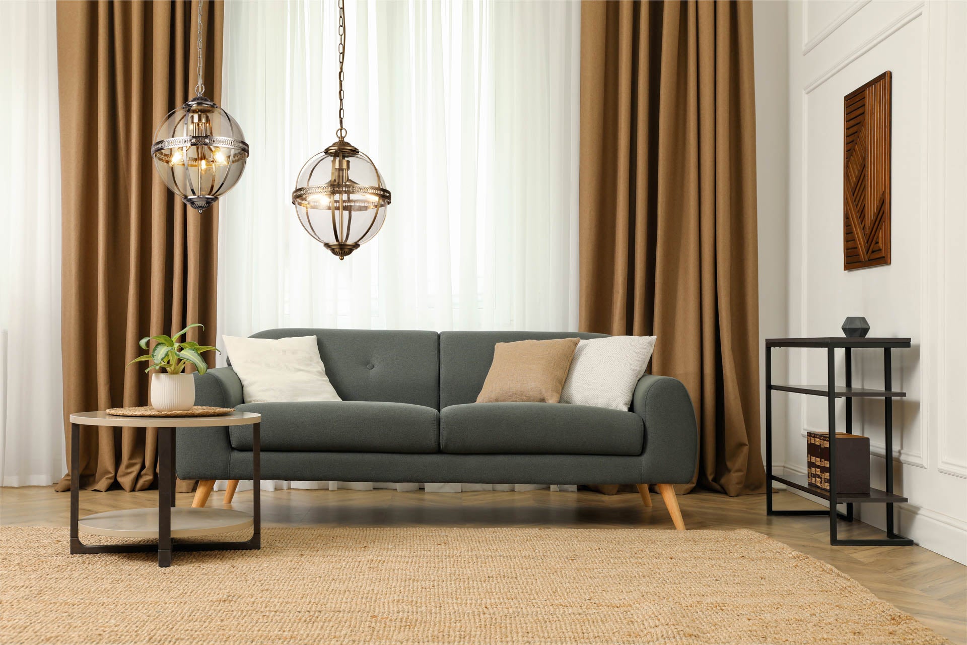 Coronet 3Lt Pendant - Chrome Metal & Glass Chrome