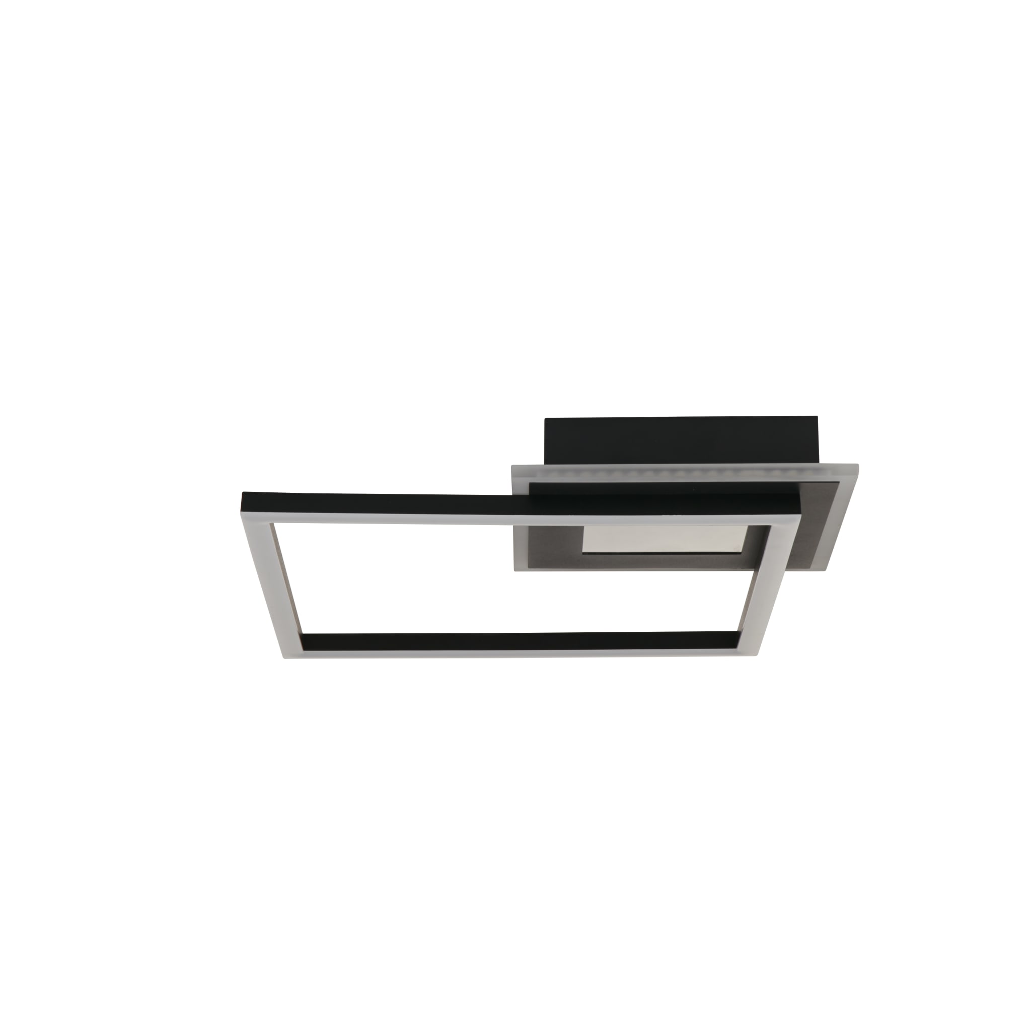 Quadrate LED Flush. Matt Black
