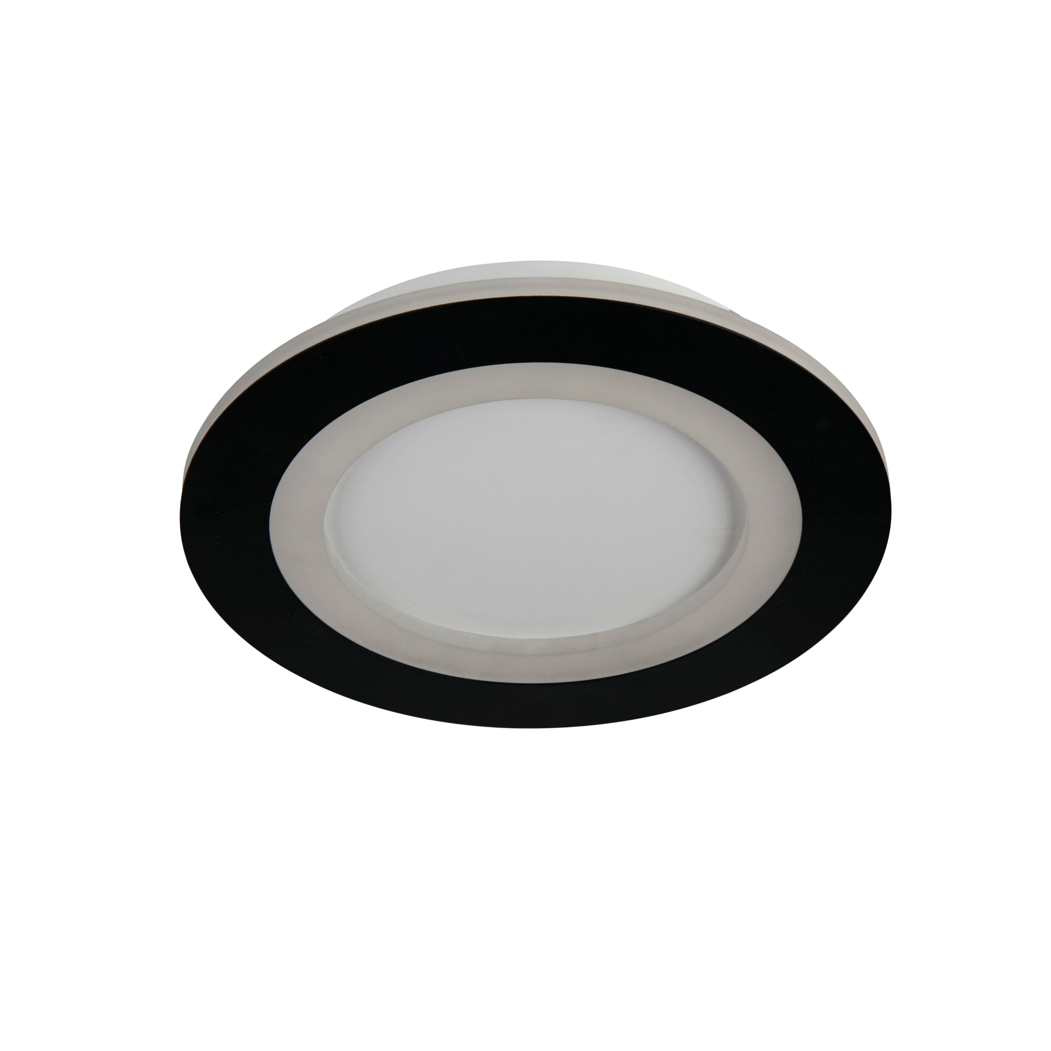 Ringo LED Round Flush. Matt Black